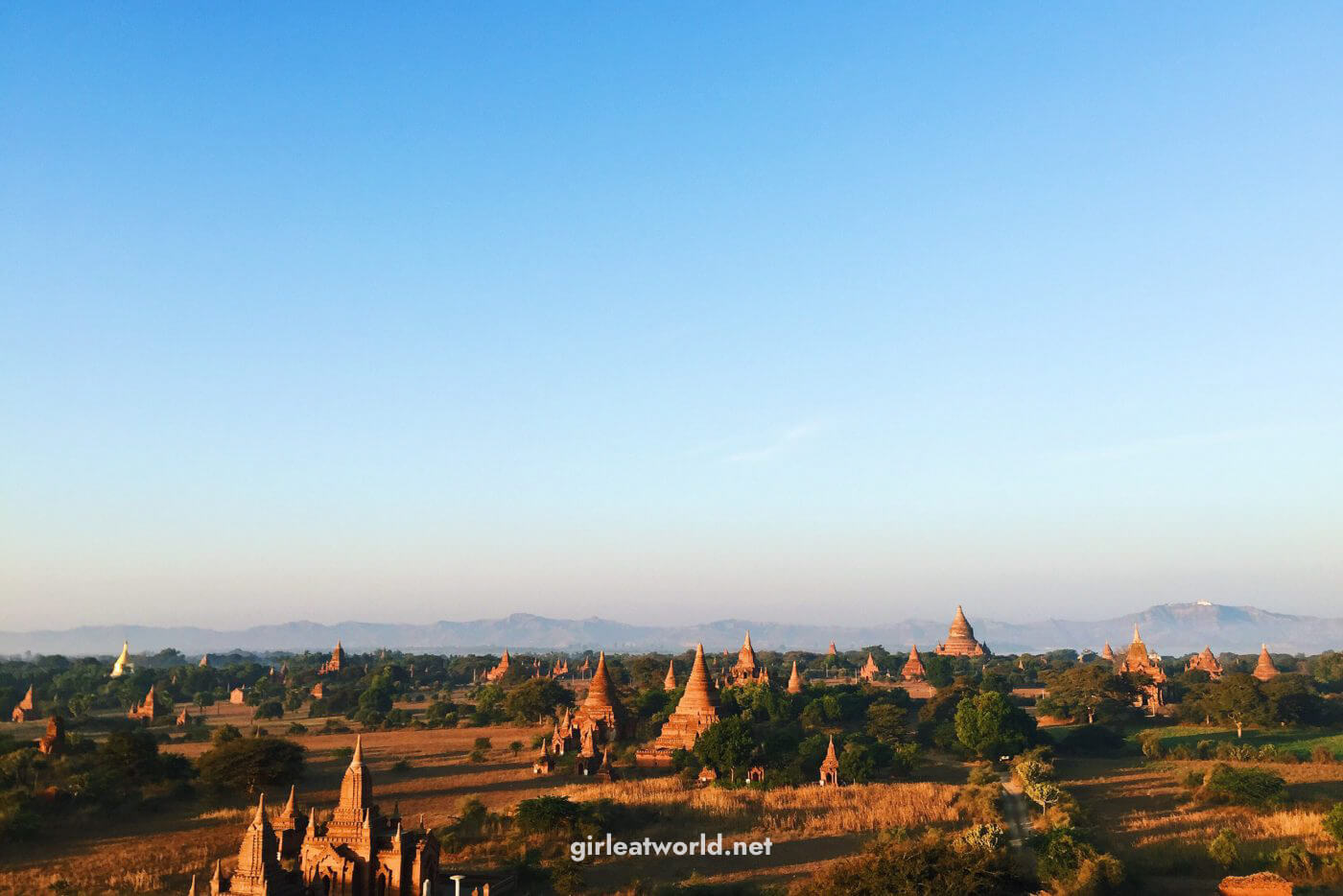 Bagan Plains from Shwesandaw Pagoda
