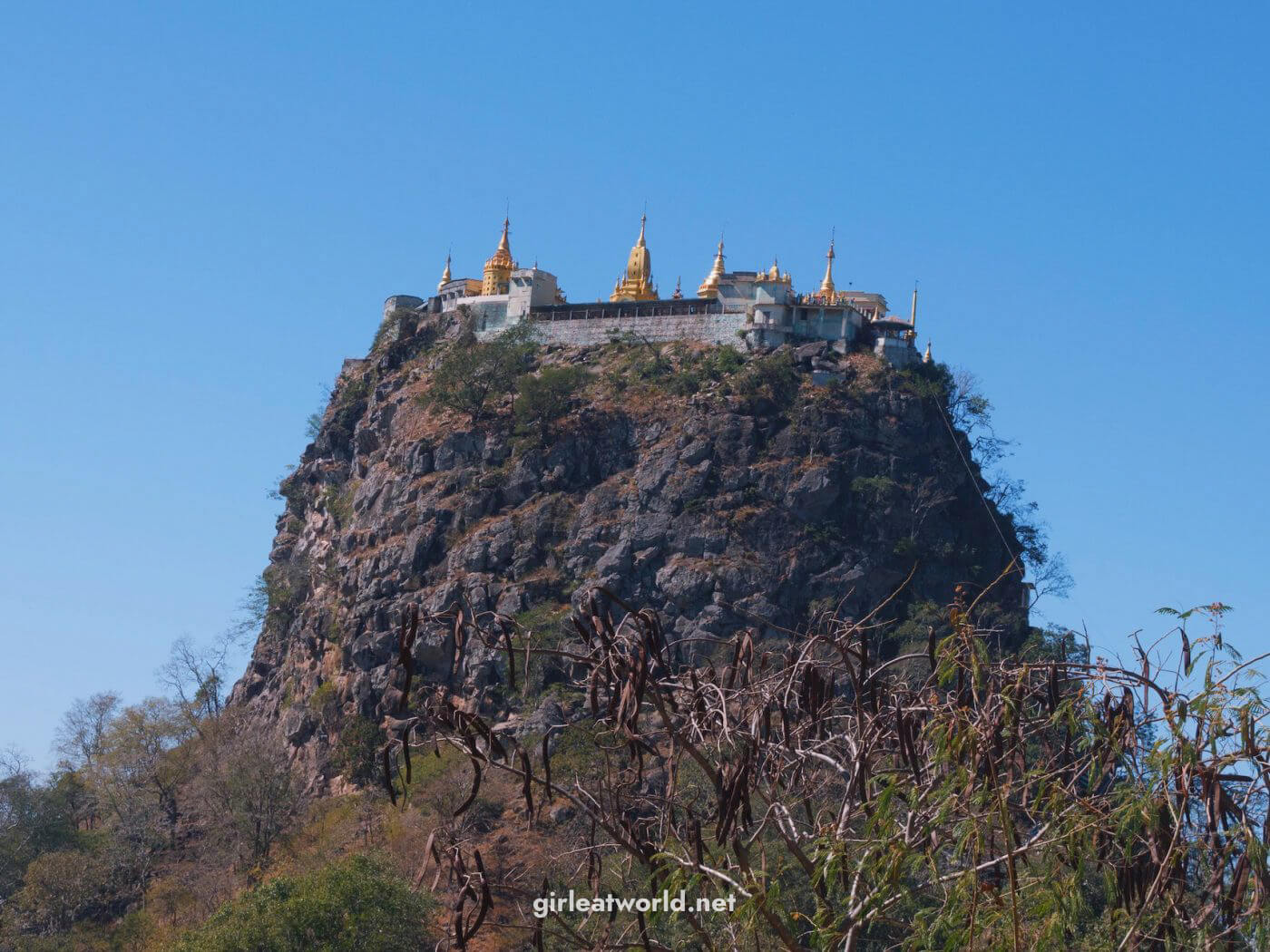 Buddhist Monastery on top of Taung Kalat