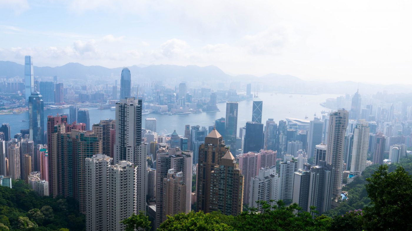 Beautiful day to go up The Peak in Hong Kong