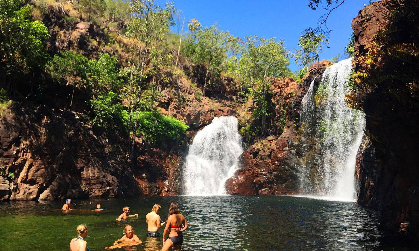 Taking a dip at Florence falls