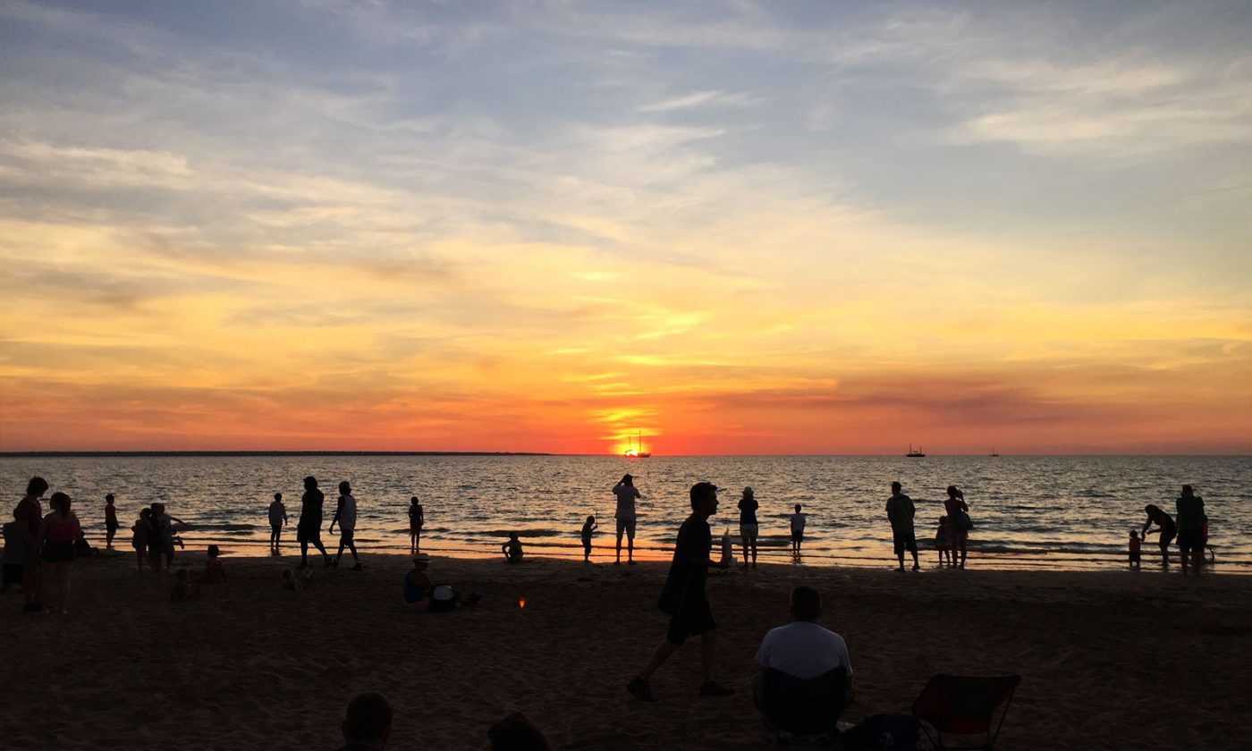 The sun has set at Mindil Beach