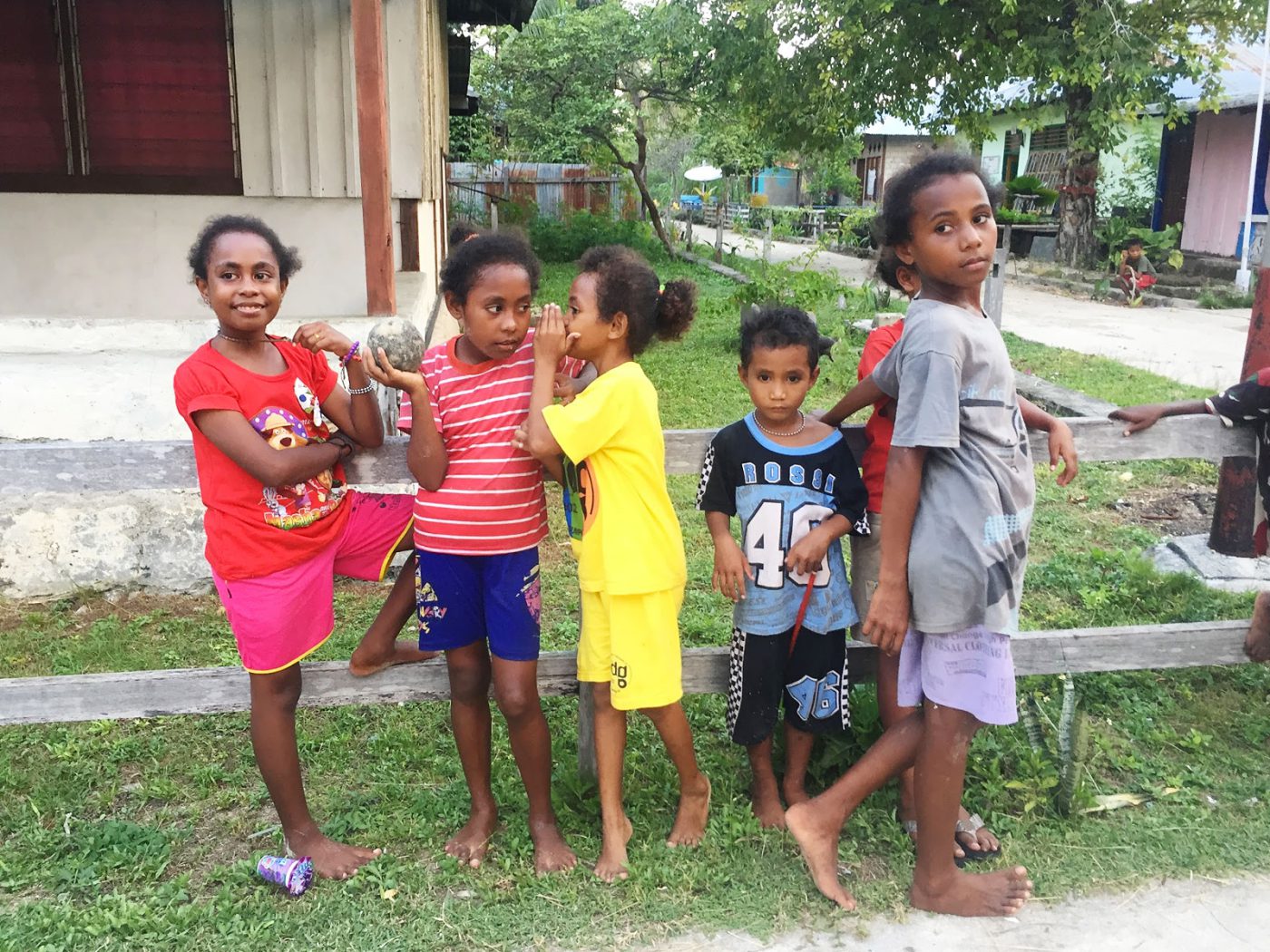 Local Kids in Saonek Village