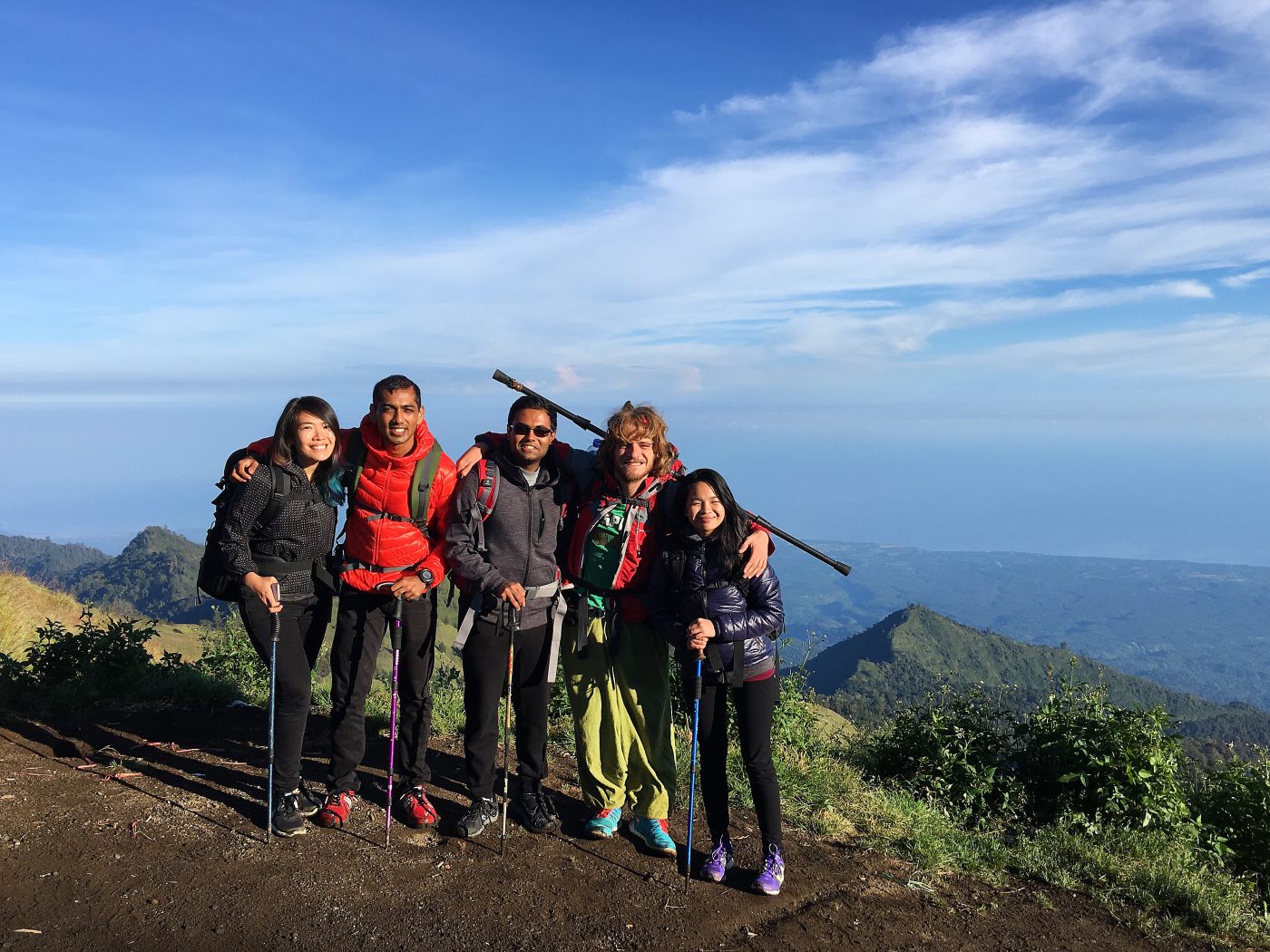 Team Rinjani - One last picture before we descended