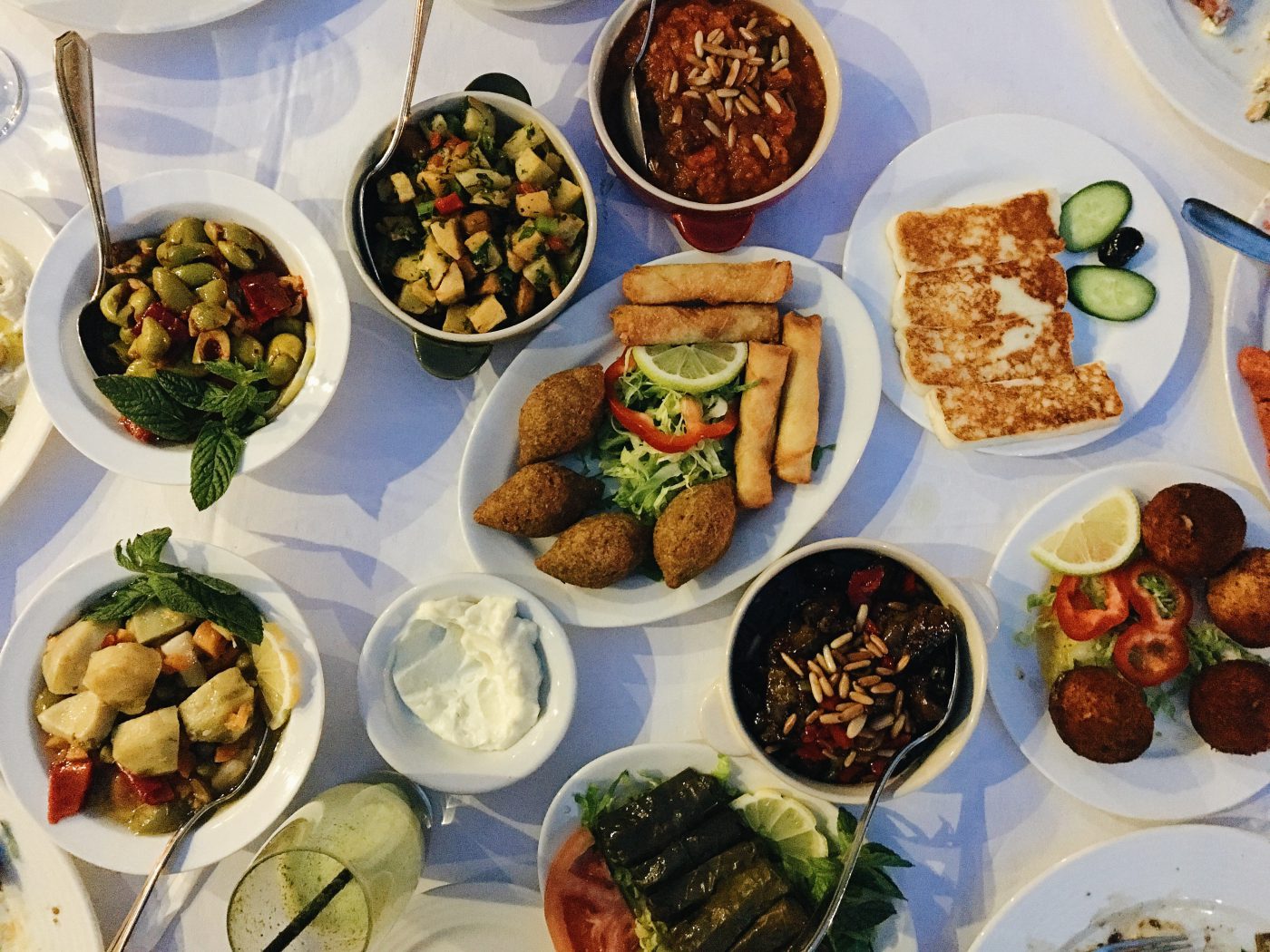 Hot dishes for Mezze (at Fakhr El-Din in Amman)