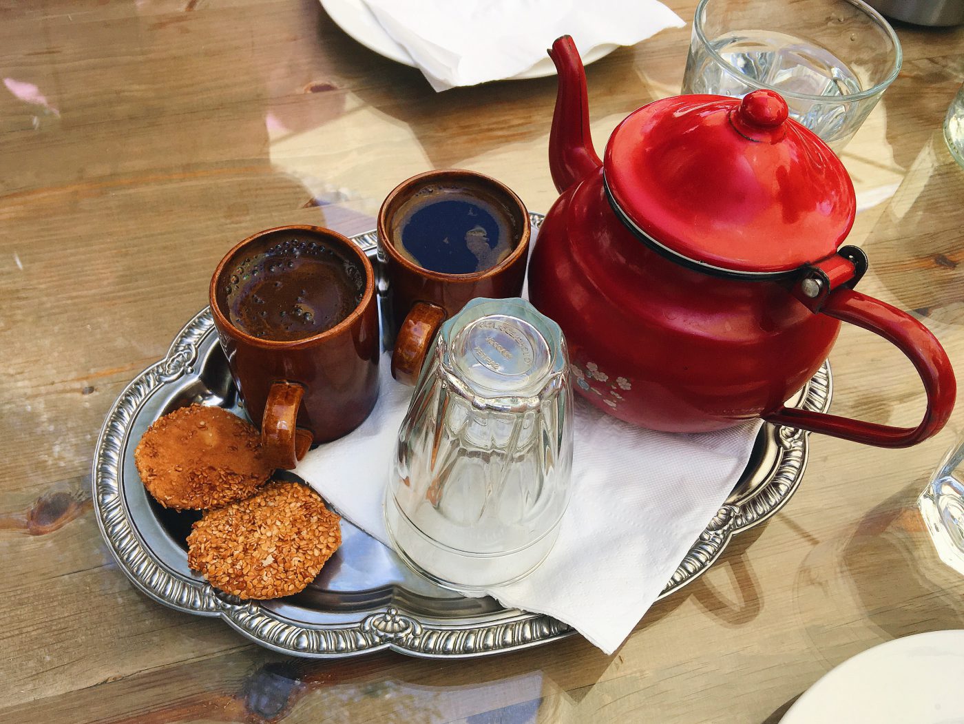 Jordanian Food: Turkish Coffee with Barazek