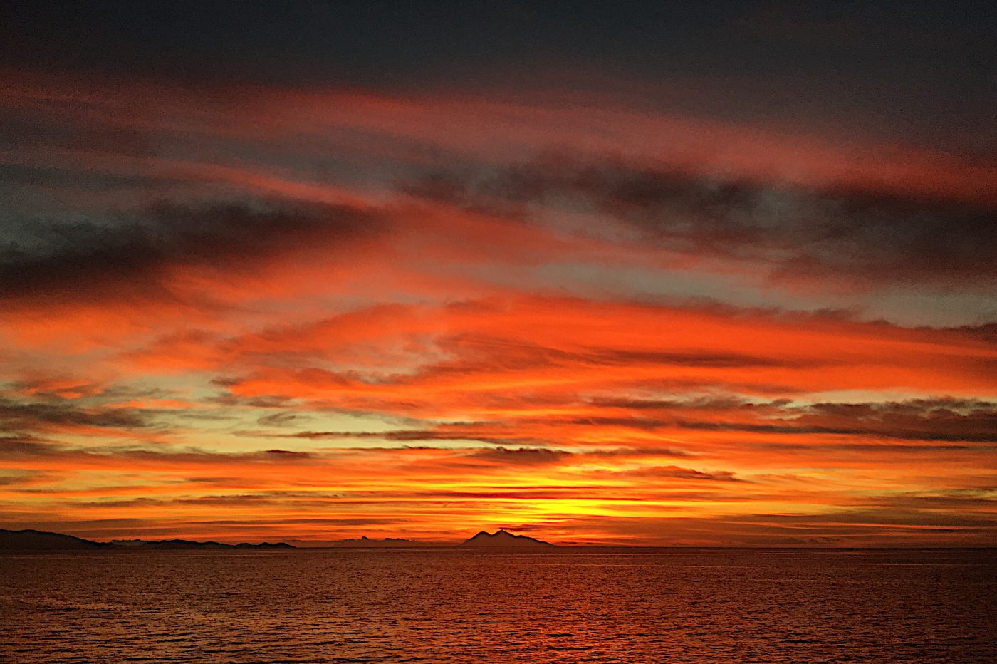 Unfiltered, dramatic Sunset in Komodo. It's like this every single day!