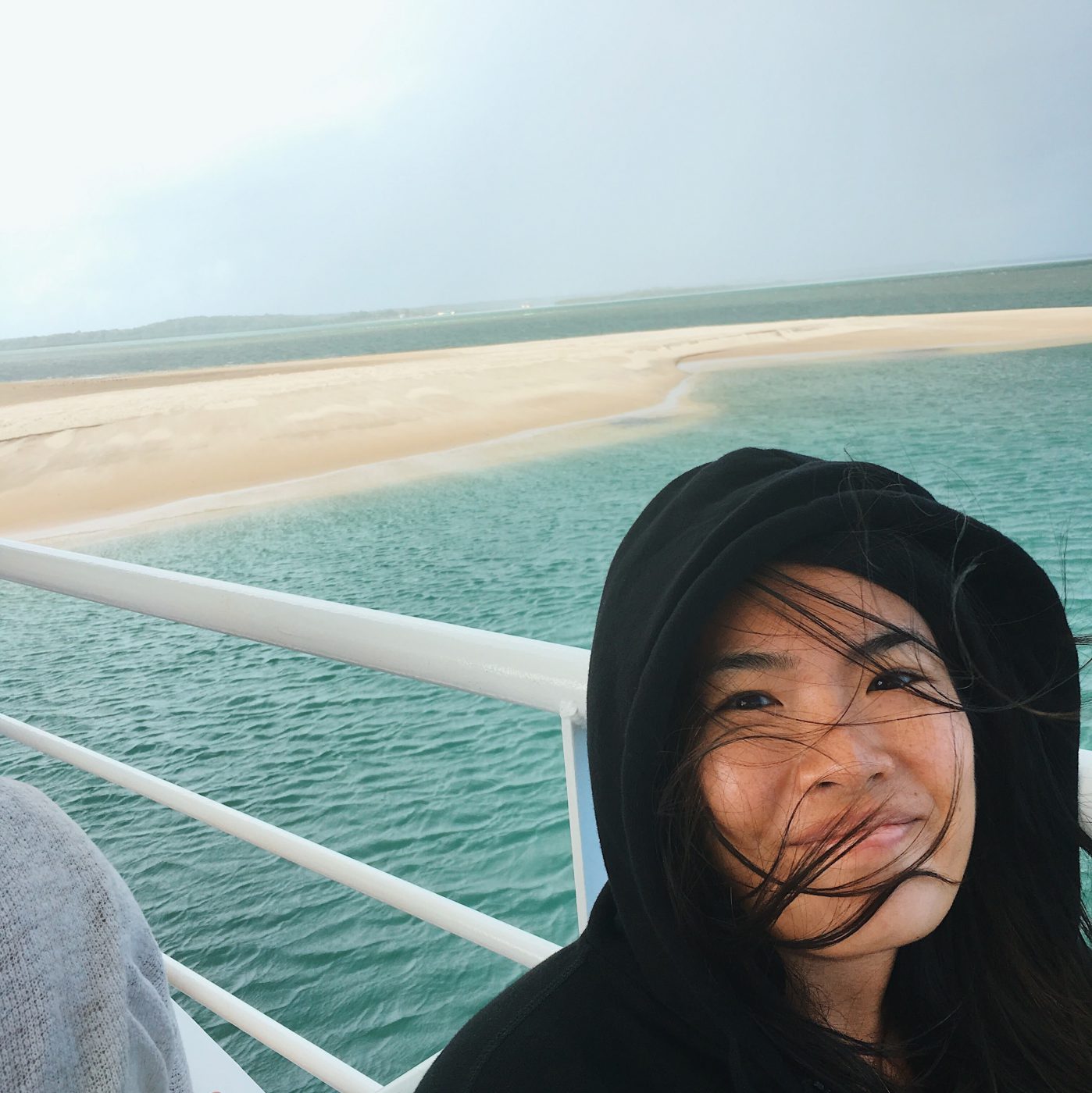 First view of Fraser Island!