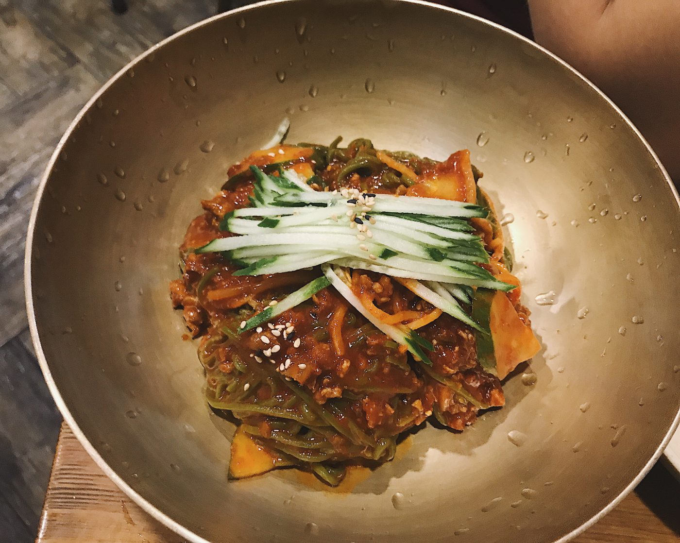 Bibimguksu - Spicy Buckwheat Noodles at Myeongdong Kyoja