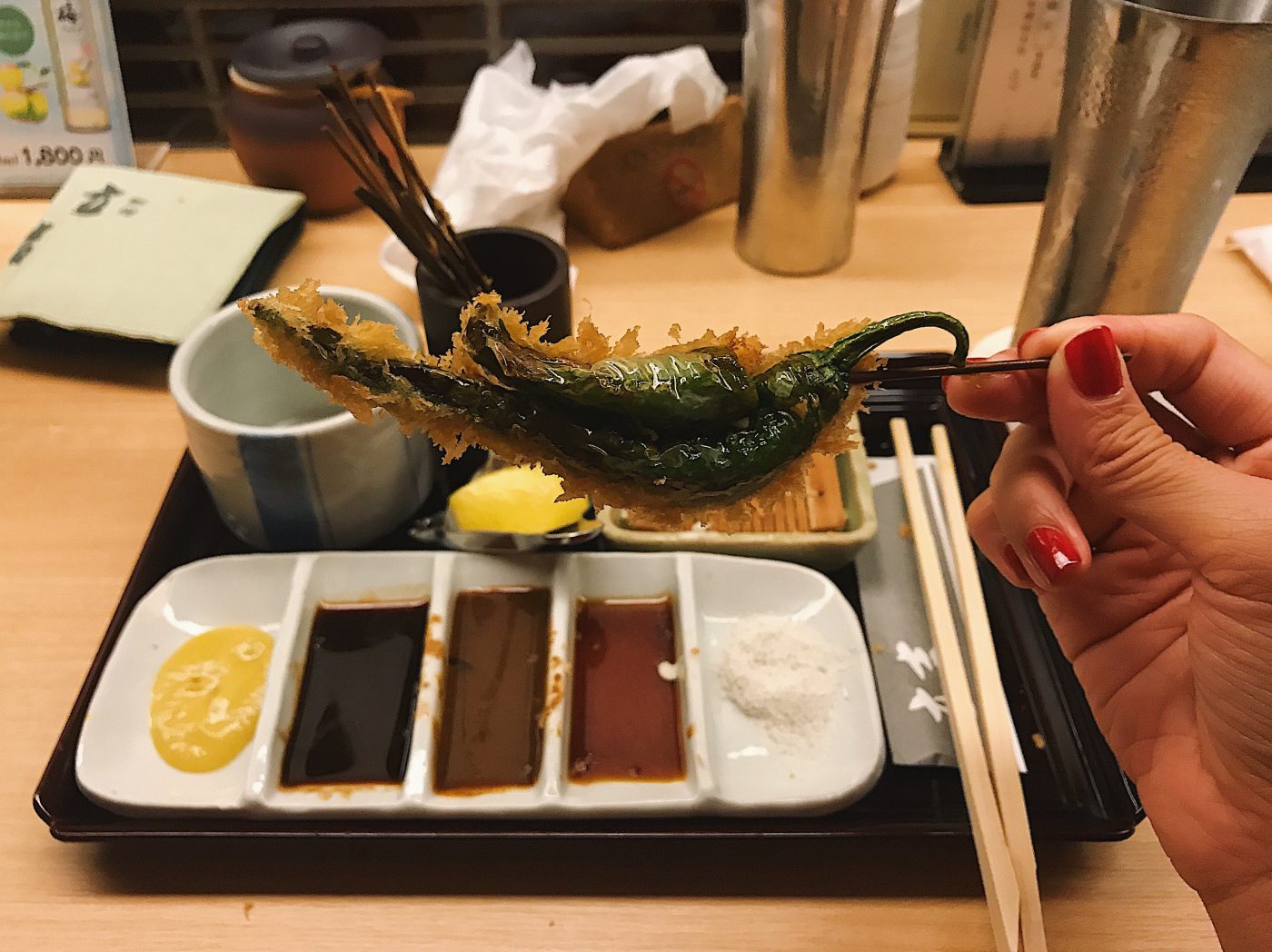 Kushiage at Tatsukichi in Shinjuku, Tokyo