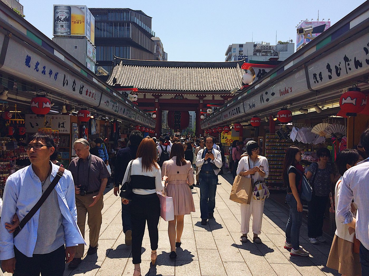 Tokyo Itinerary - Nakamise Shopping Street in front of the Asakusa Sensoji Temple