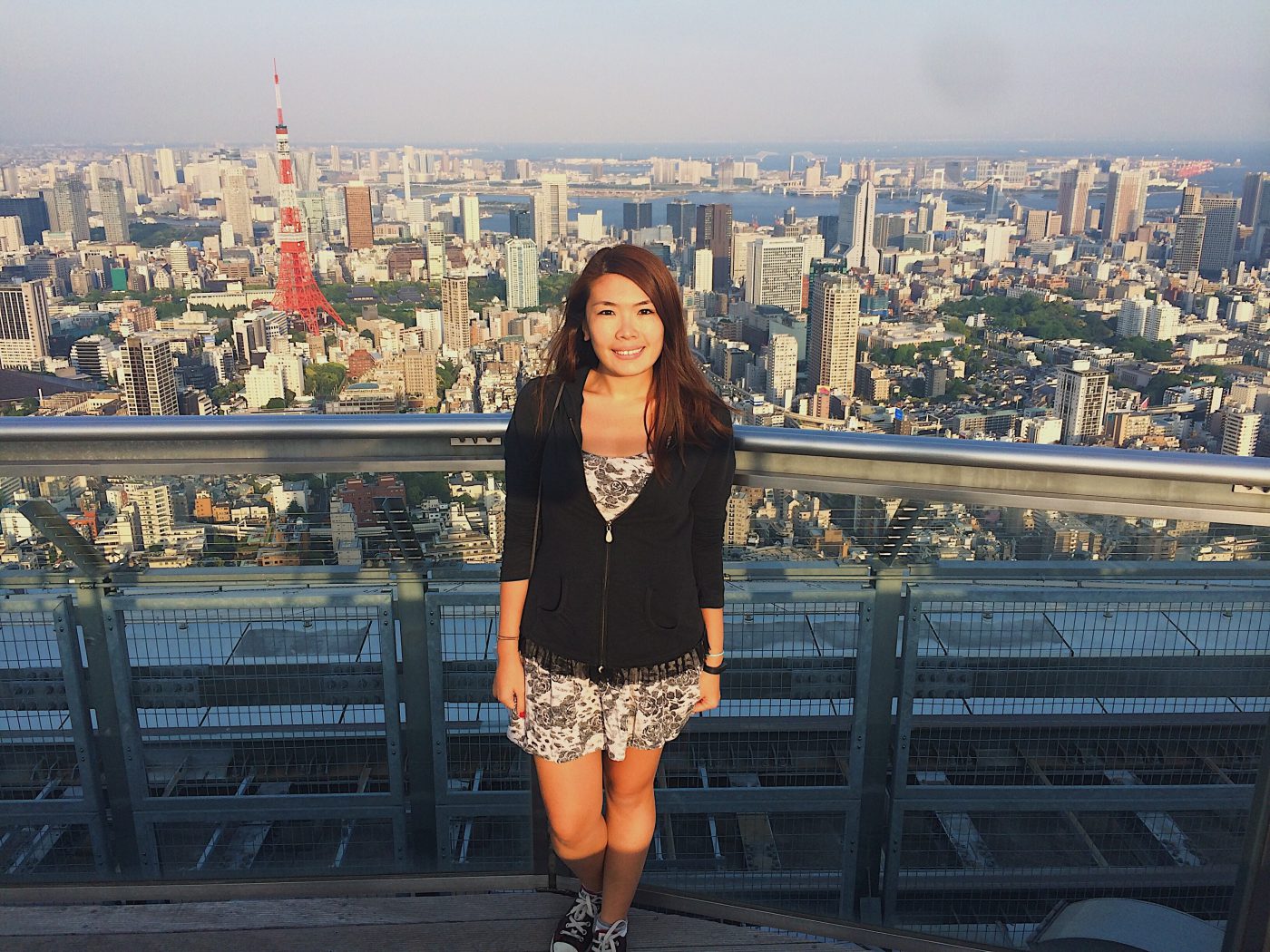 At the rooftop of Tokyo Skydeck in Roponggi