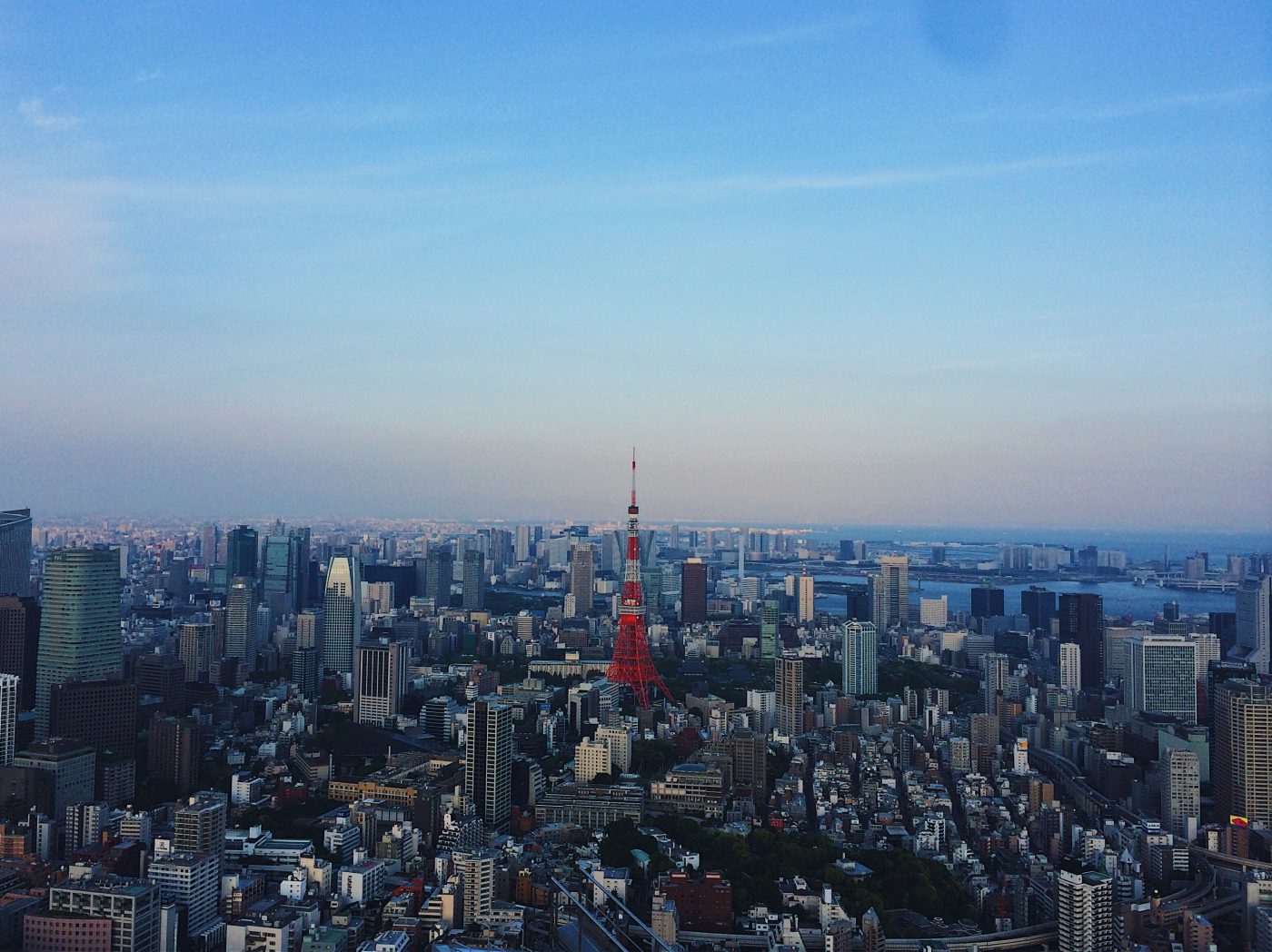 Tokyo Tower just before sunset
