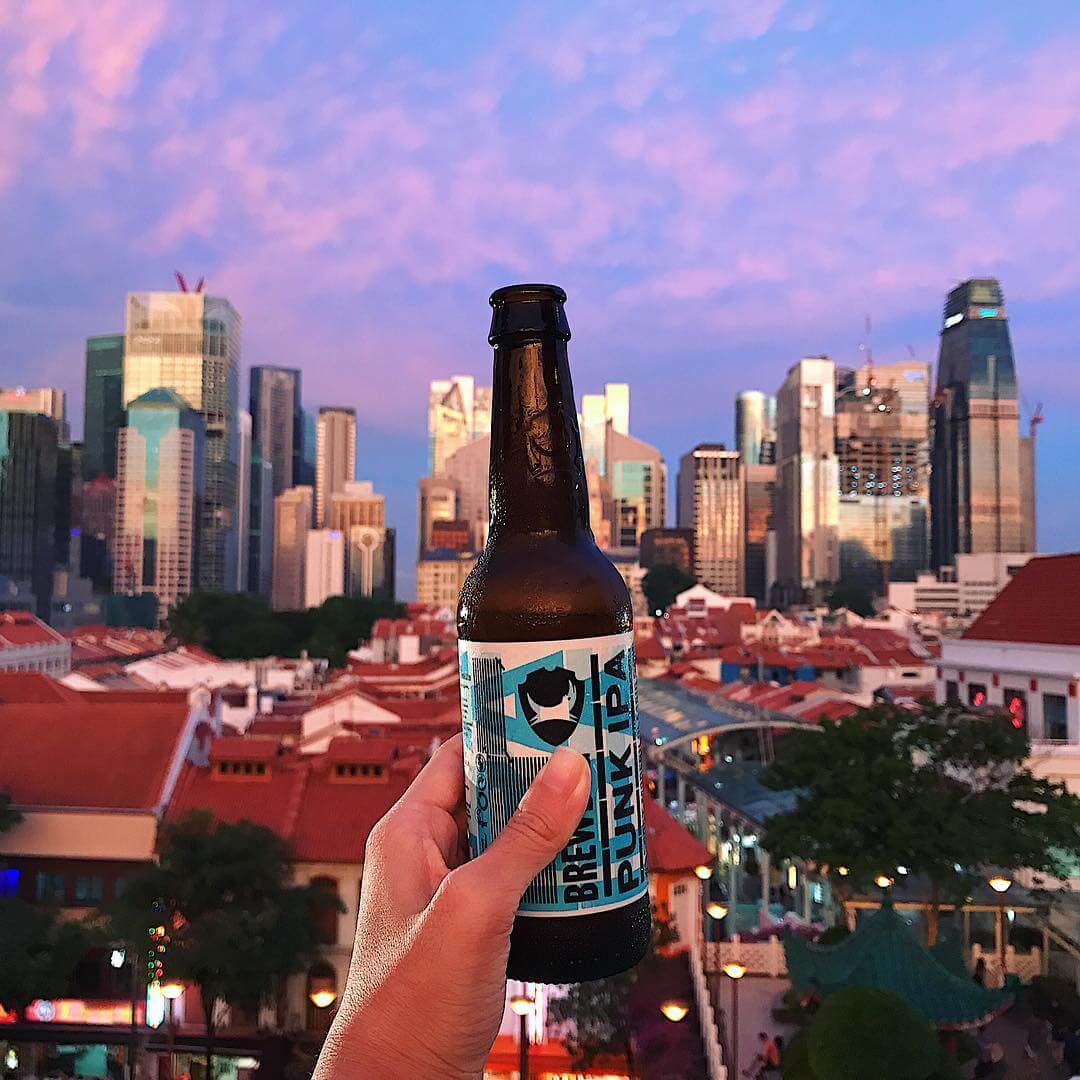 Singapore Sunset Rooftop Beer
