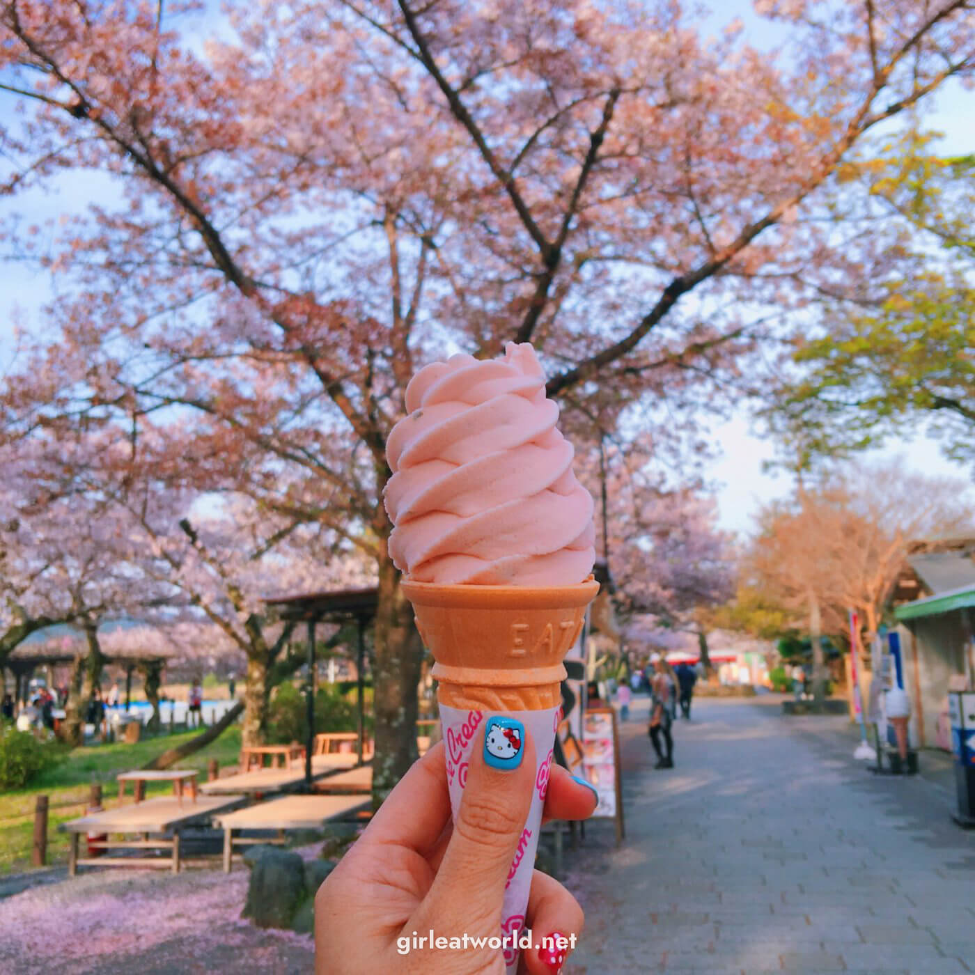 Sakura Soft Serve Ice Cream