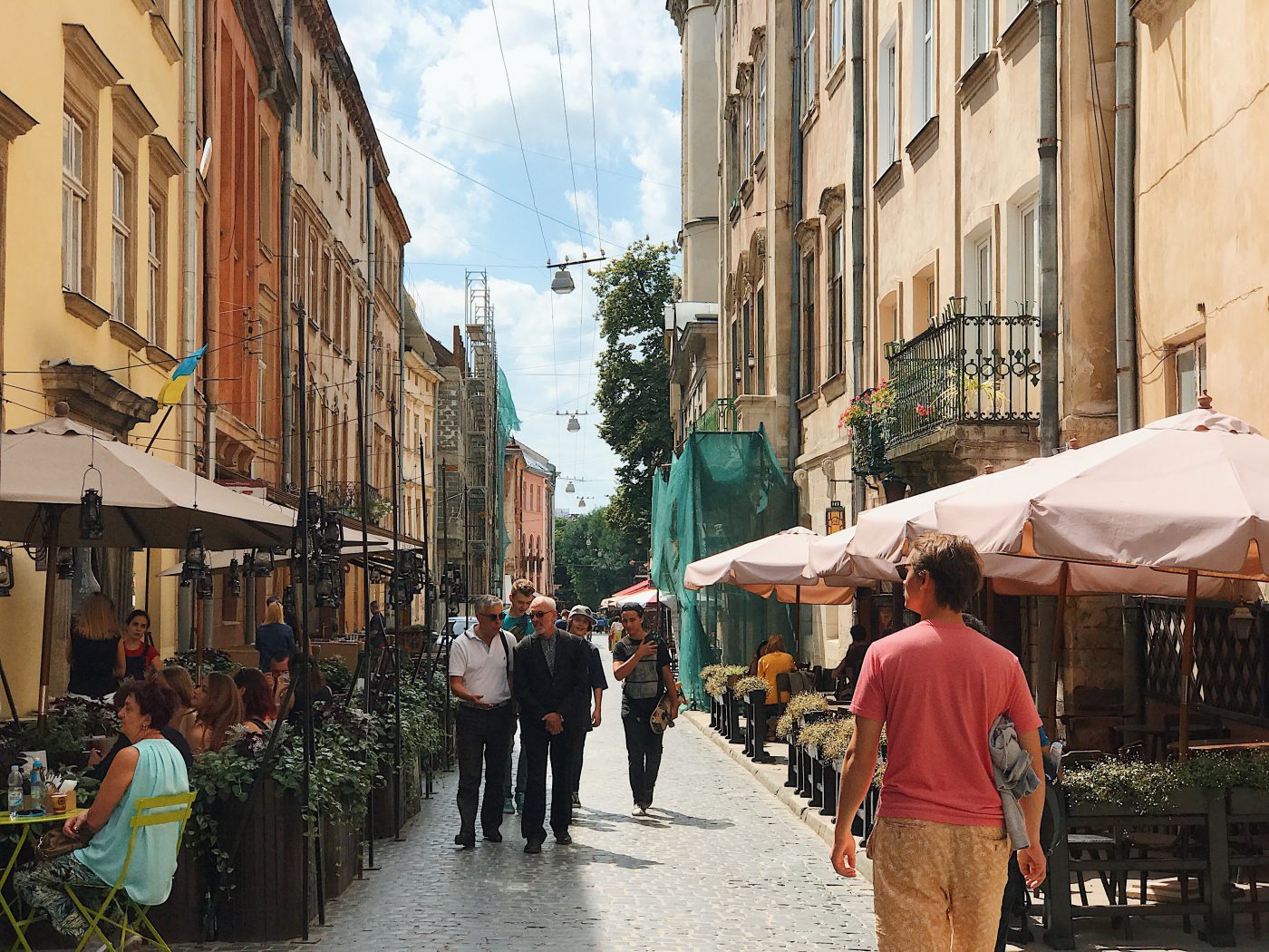 A typical alley in Lviv