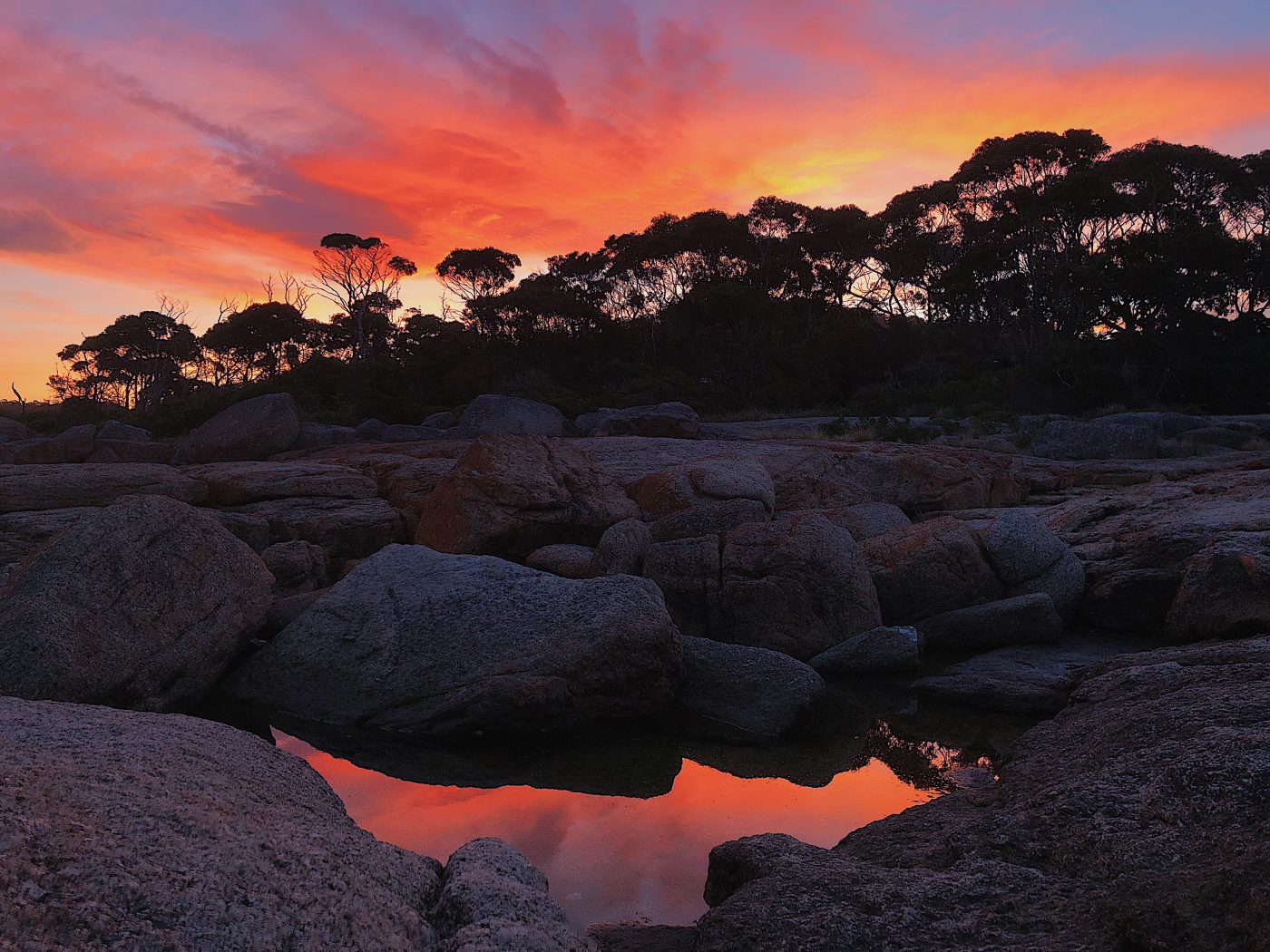 Sunset at Bicheno Beach