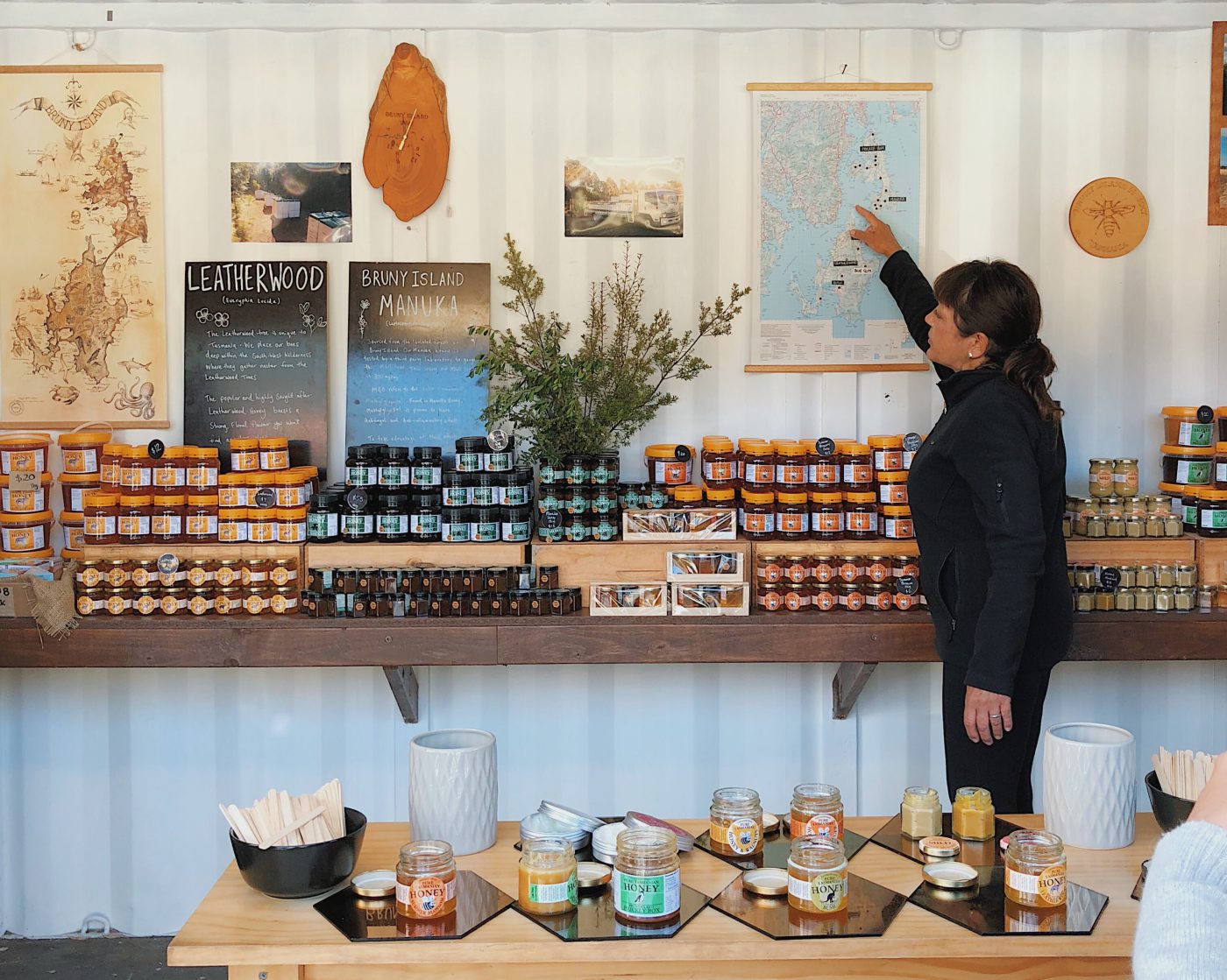 Pots and pots of locally-made honey