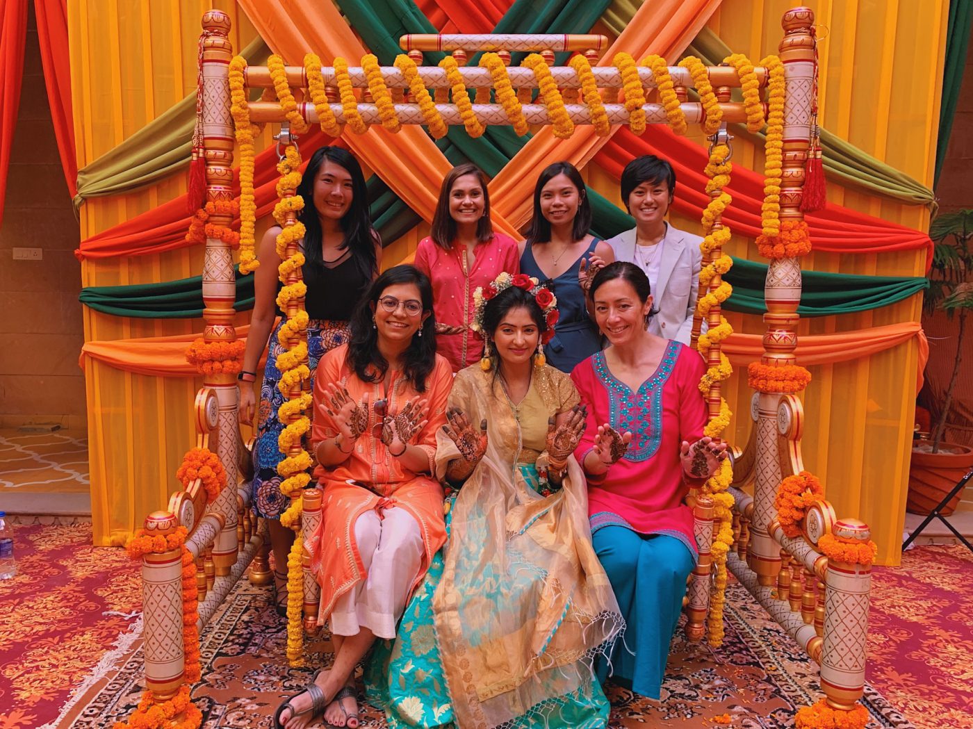 The girls and their mehendi