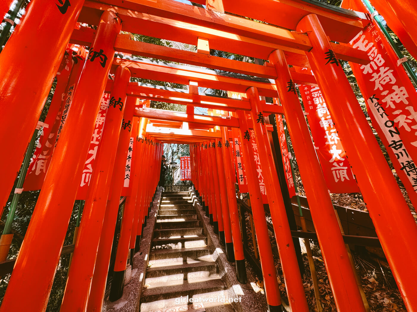 Torii at Hie Shrine in Akasaka, Tokyo