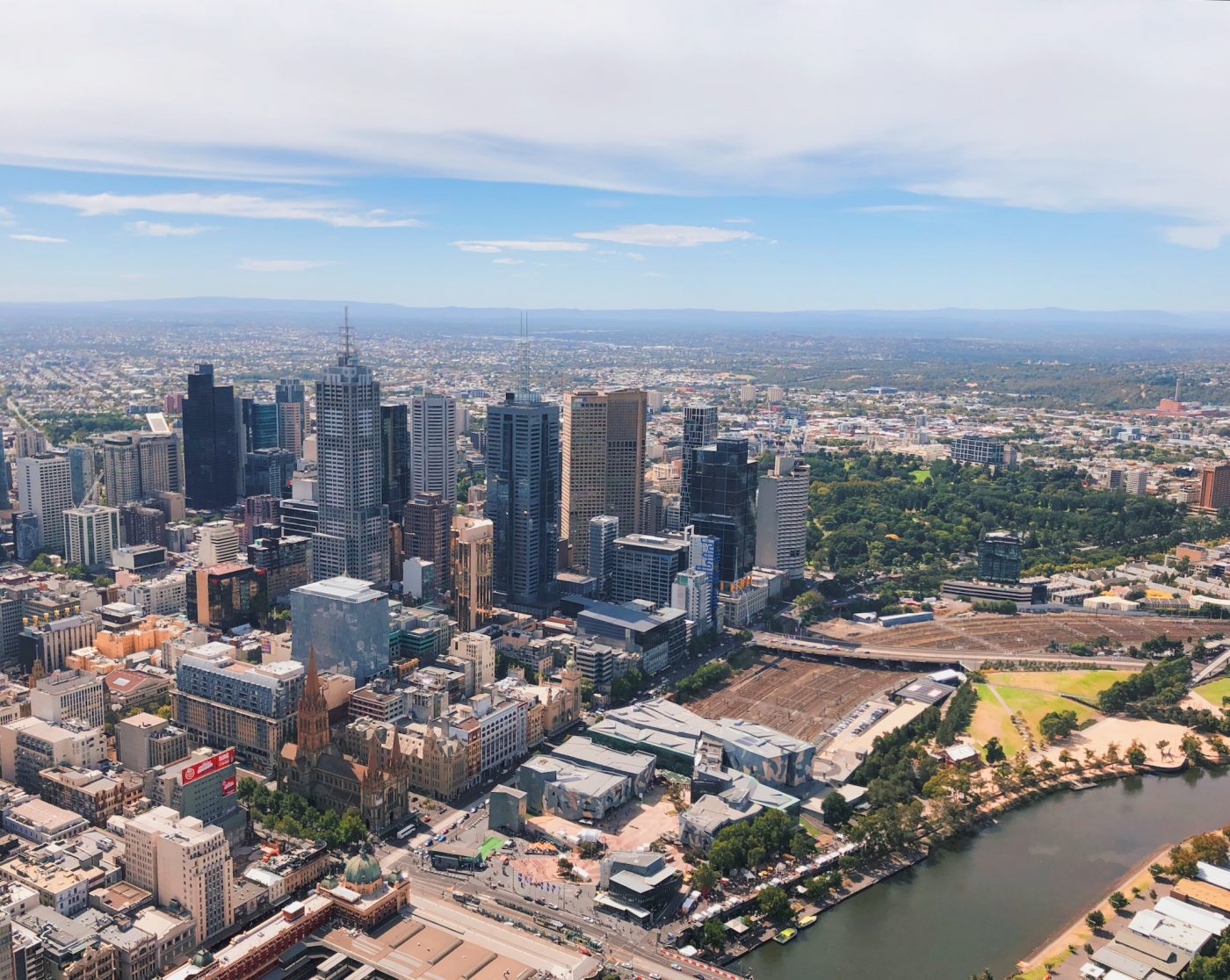 Melbourne from the Eureka Skydeck 88th Floor