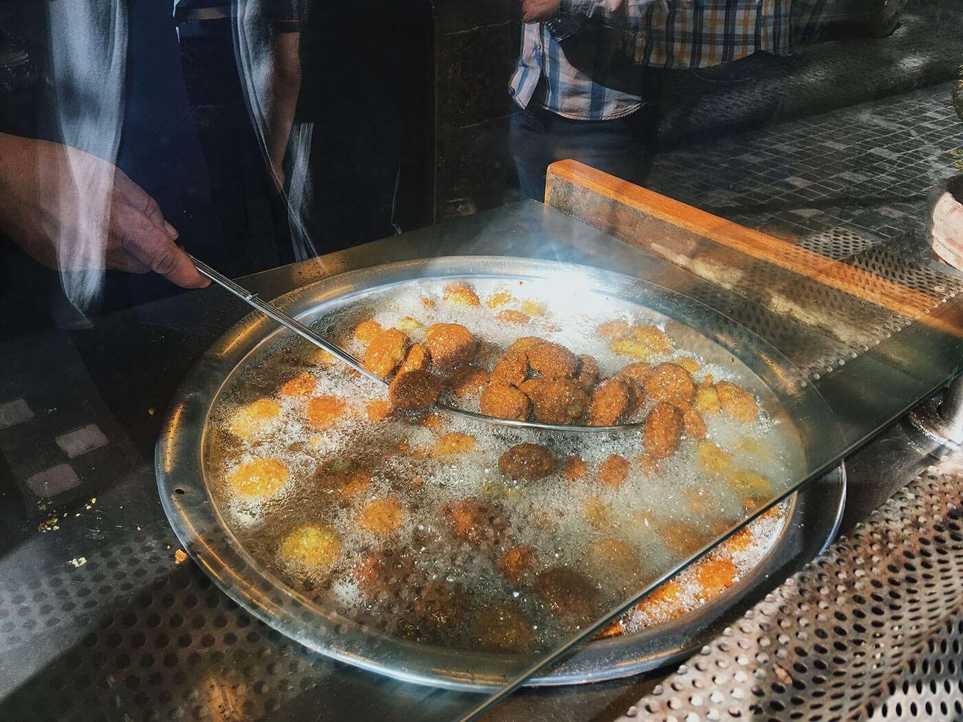 Jordanian Food: Al Quds Falafel on Rainbow Street, Amman