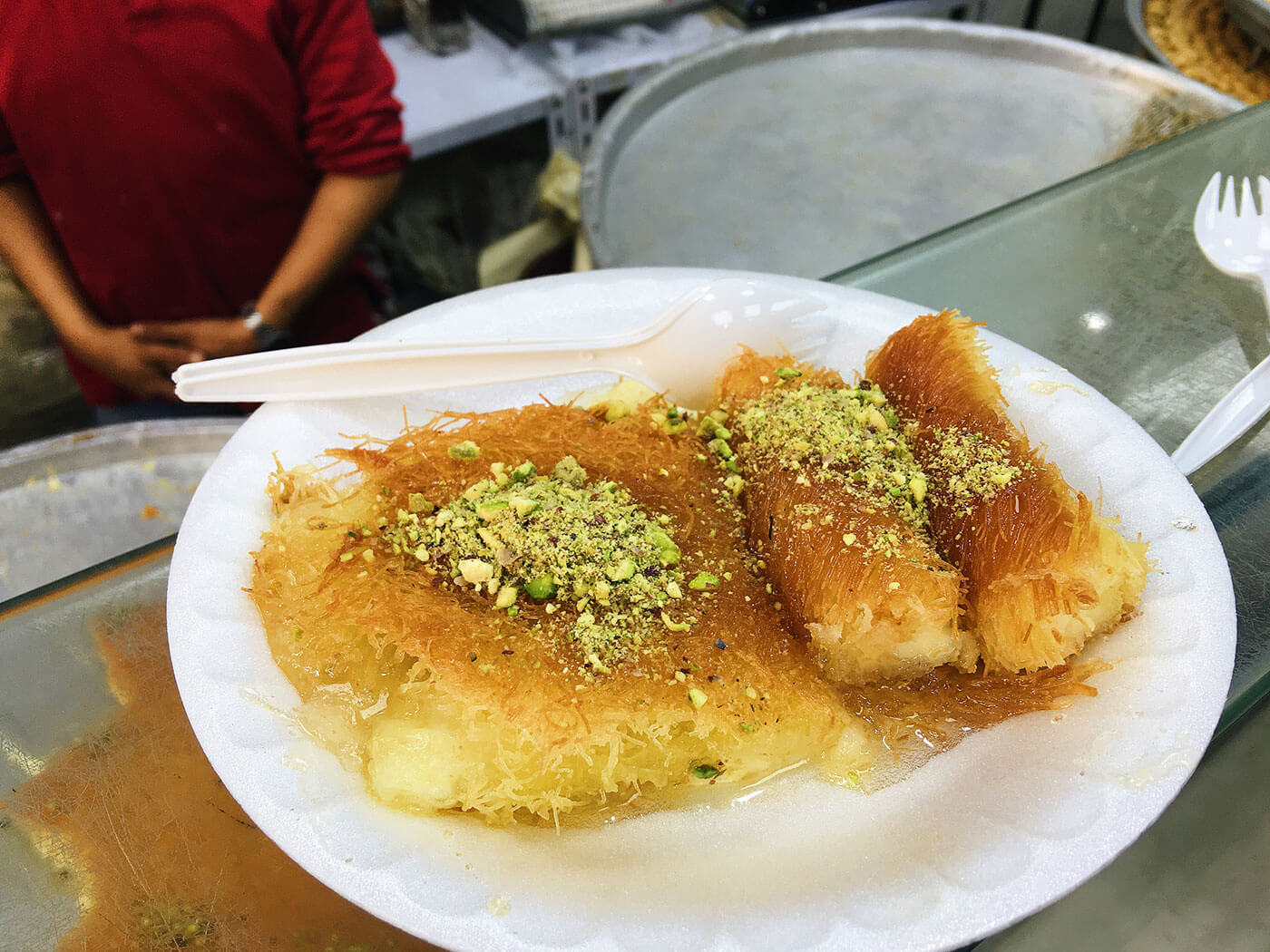 Knafeh from Habiba in Downtown Amman