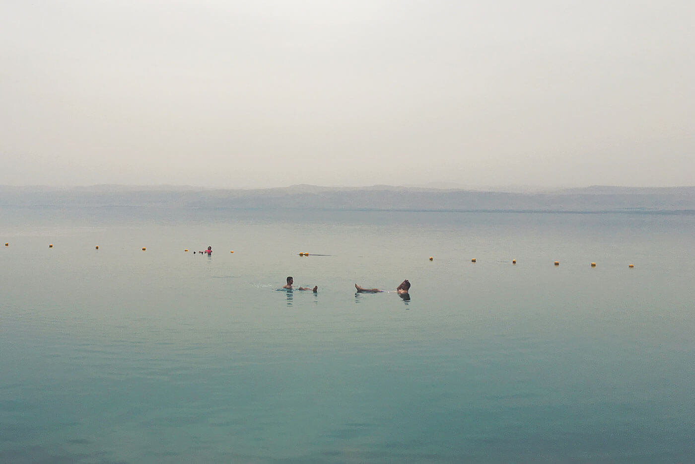 Floating on the Dead Sea