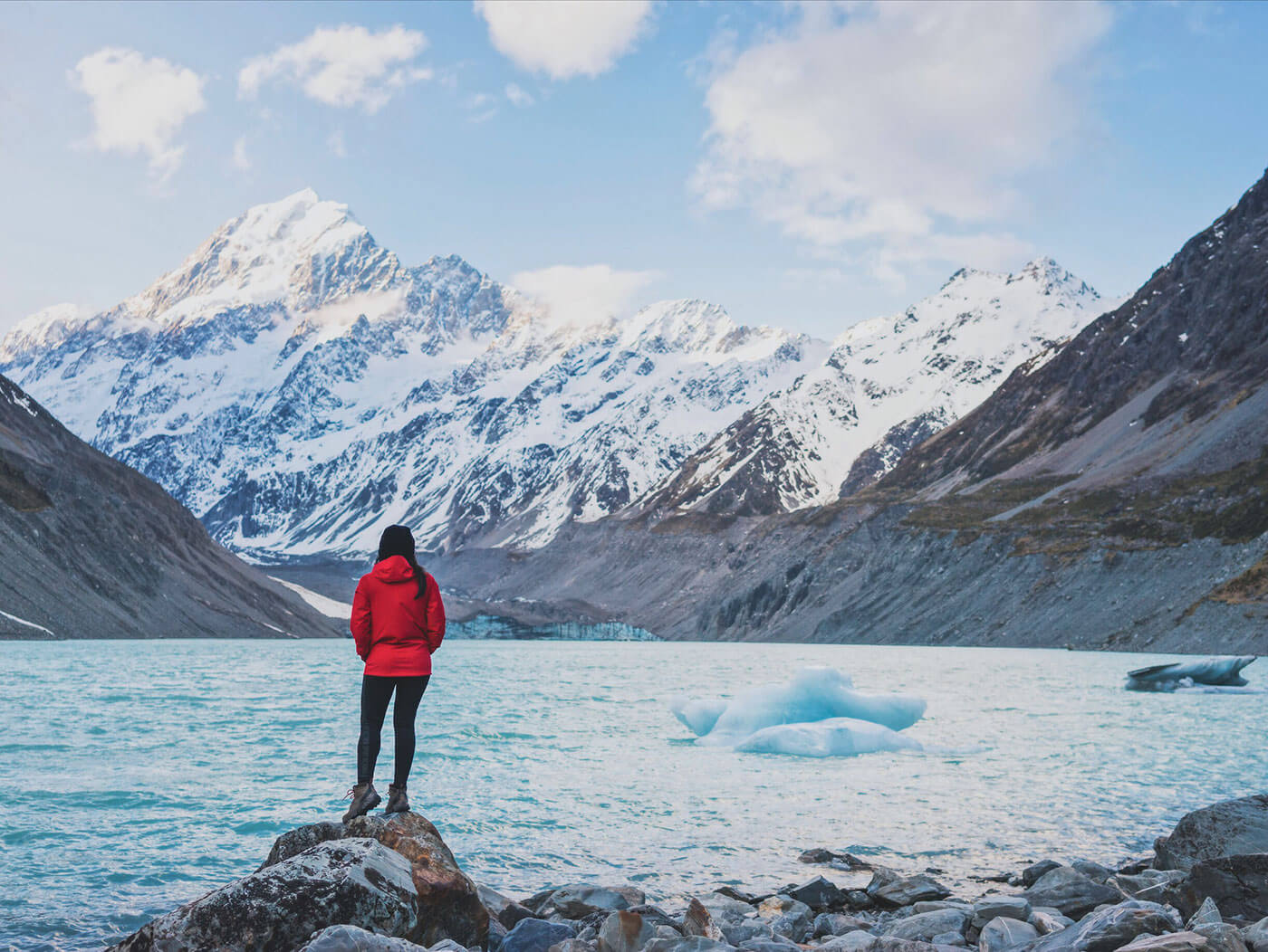 Glacier Lake at Hooker Valley - 10-Day New Zealand South Island Road Trip Itinerary