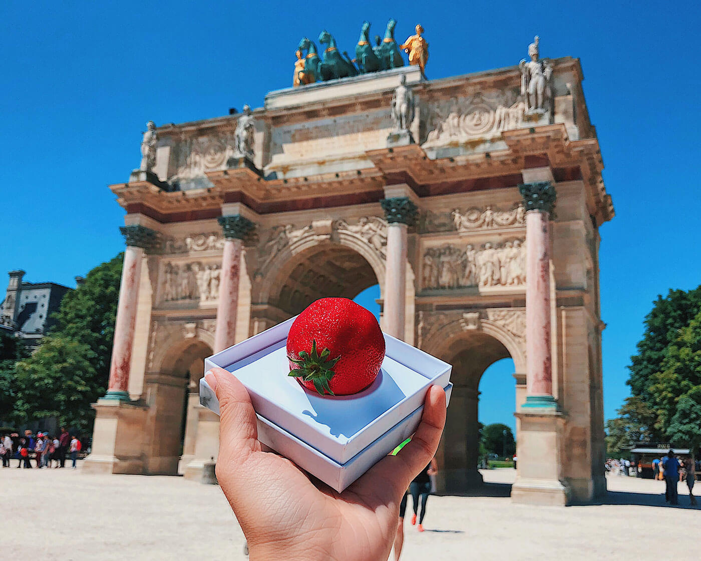 Cedric Grolet's Strawberry at Jardin Tuileries