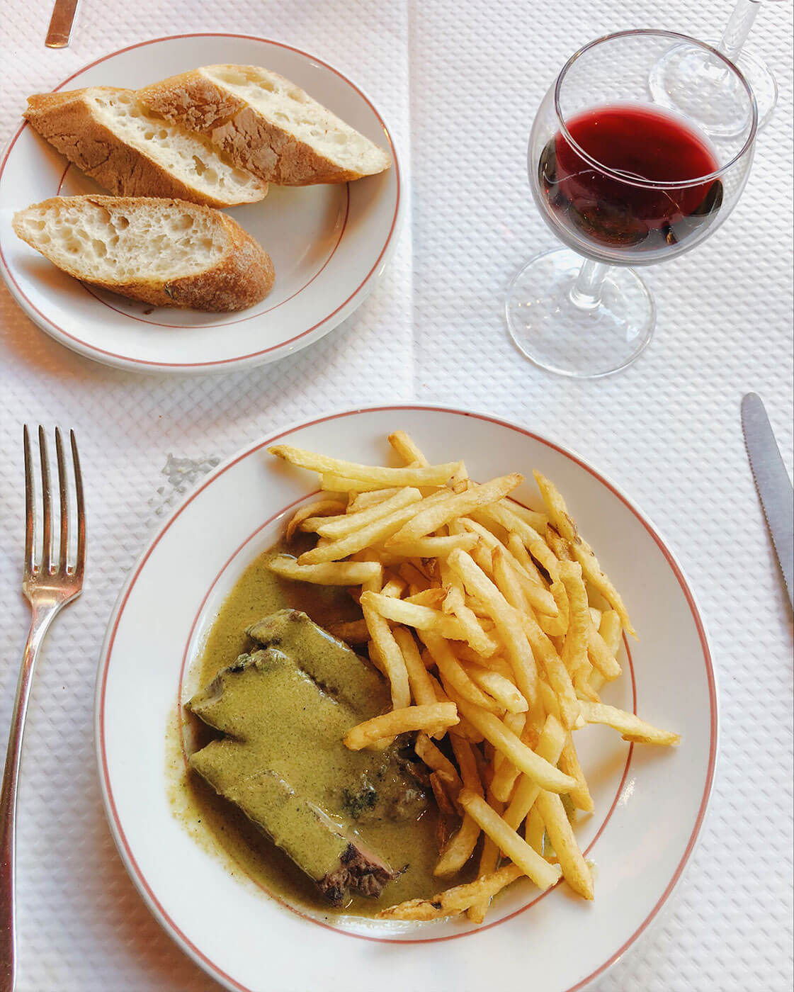 Steak Frites at Le Relais de L’Entrecote