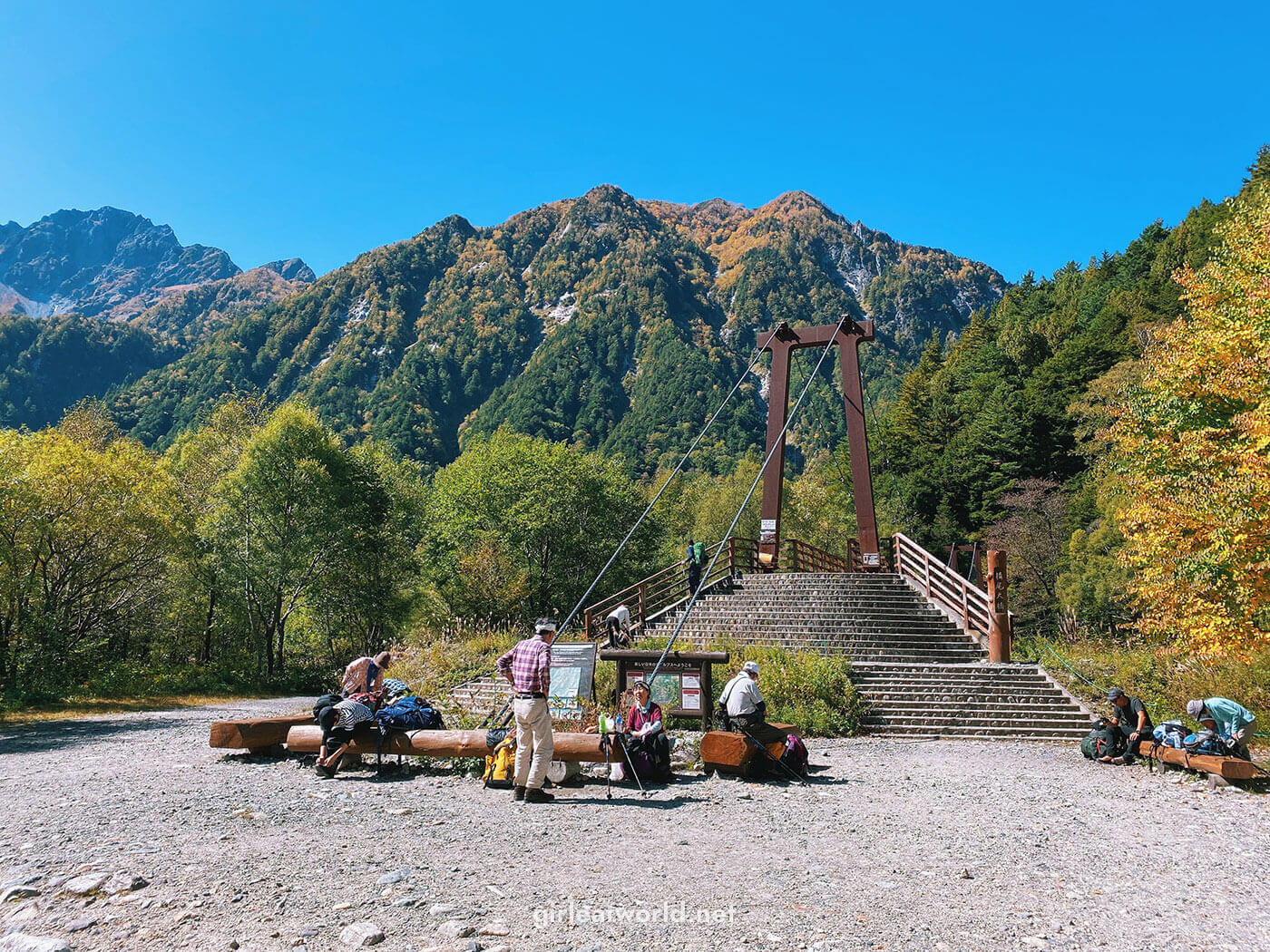 View from Yokoo Sanso Kamikochi