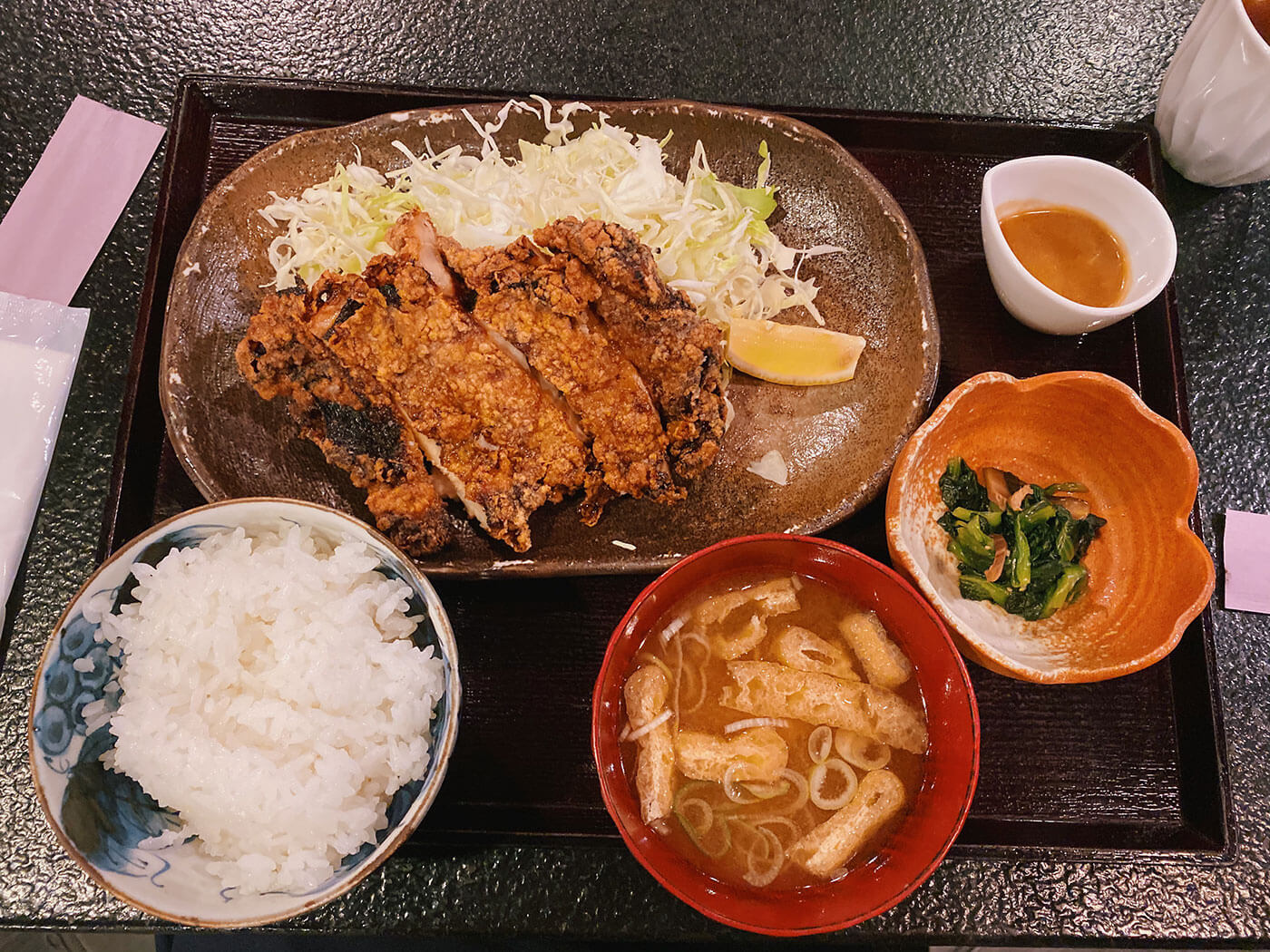 Deep-fried Miso flavored chicken