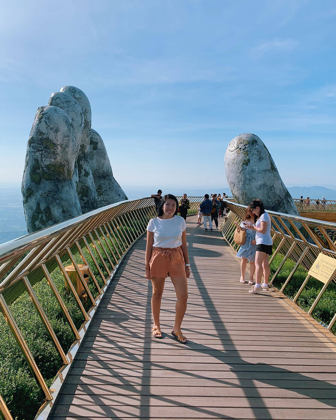 The Golden Bridge hands at Ba Na Hills