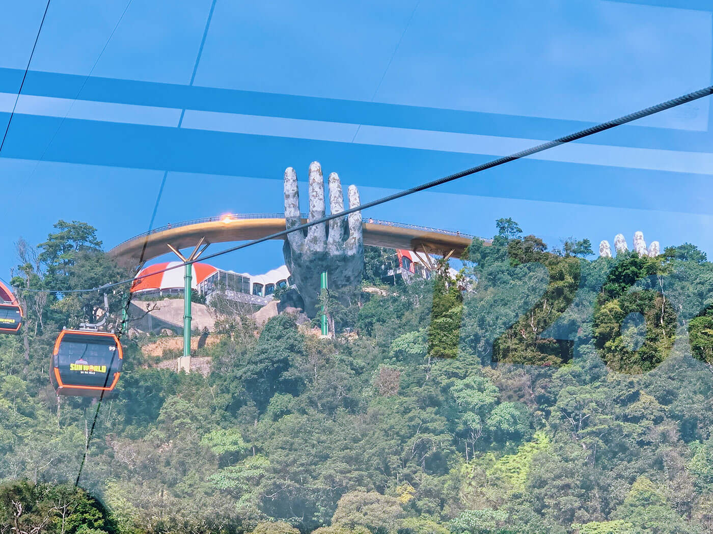 The Golden Bridge hands at Ba Na Hills