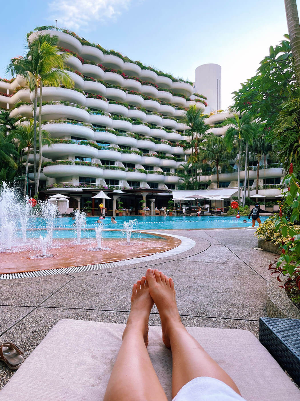 The pool at Shangri-la Orchard