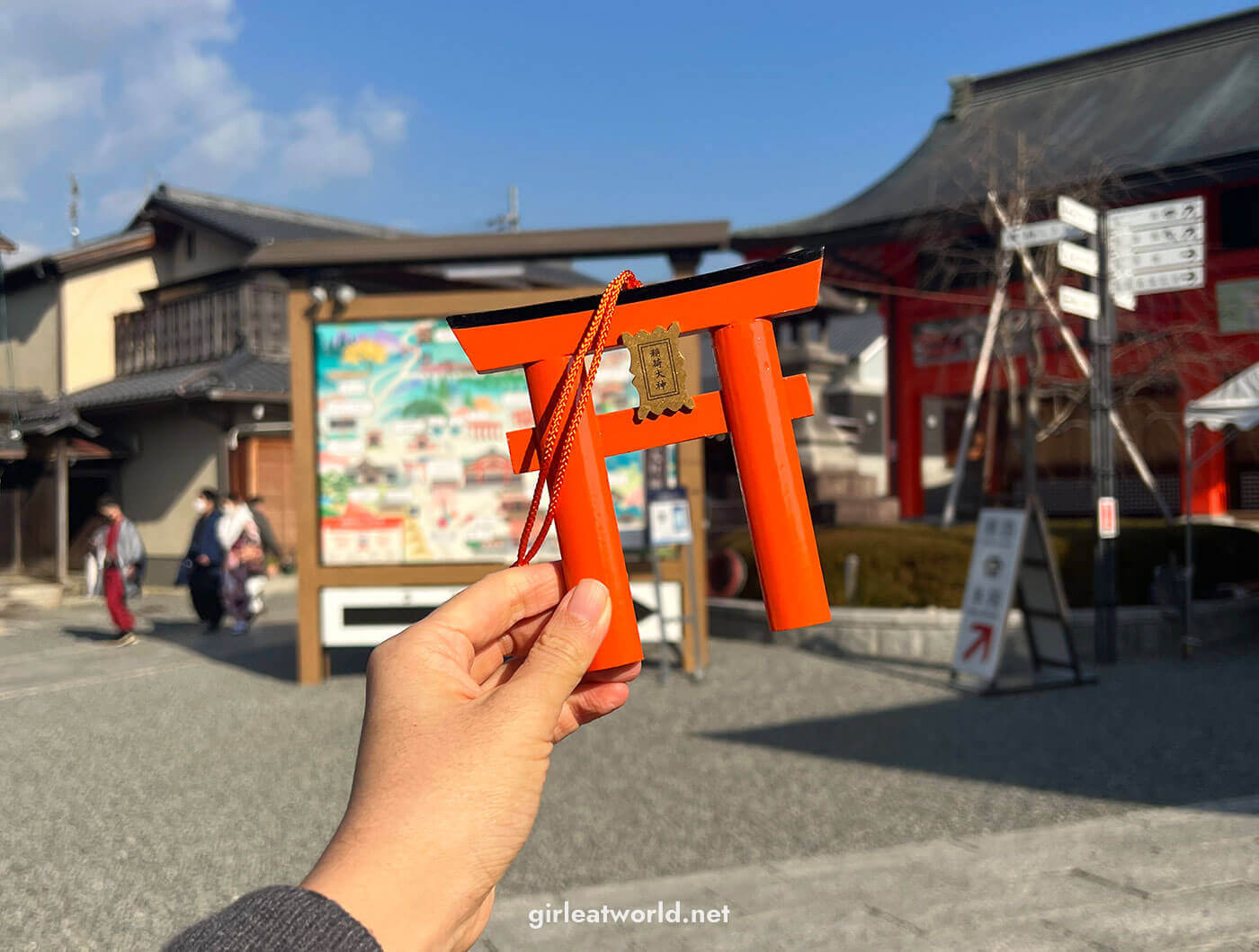 My torii ema at Fushimi Inari Taisha in Kyoto