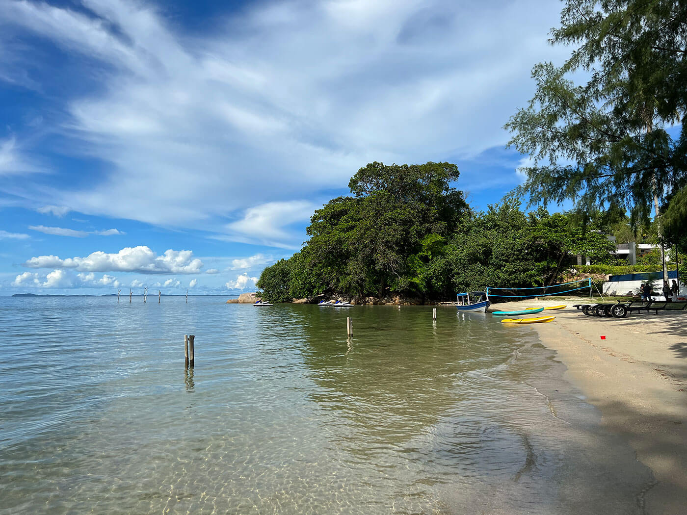 The beach at The Residence Bintan