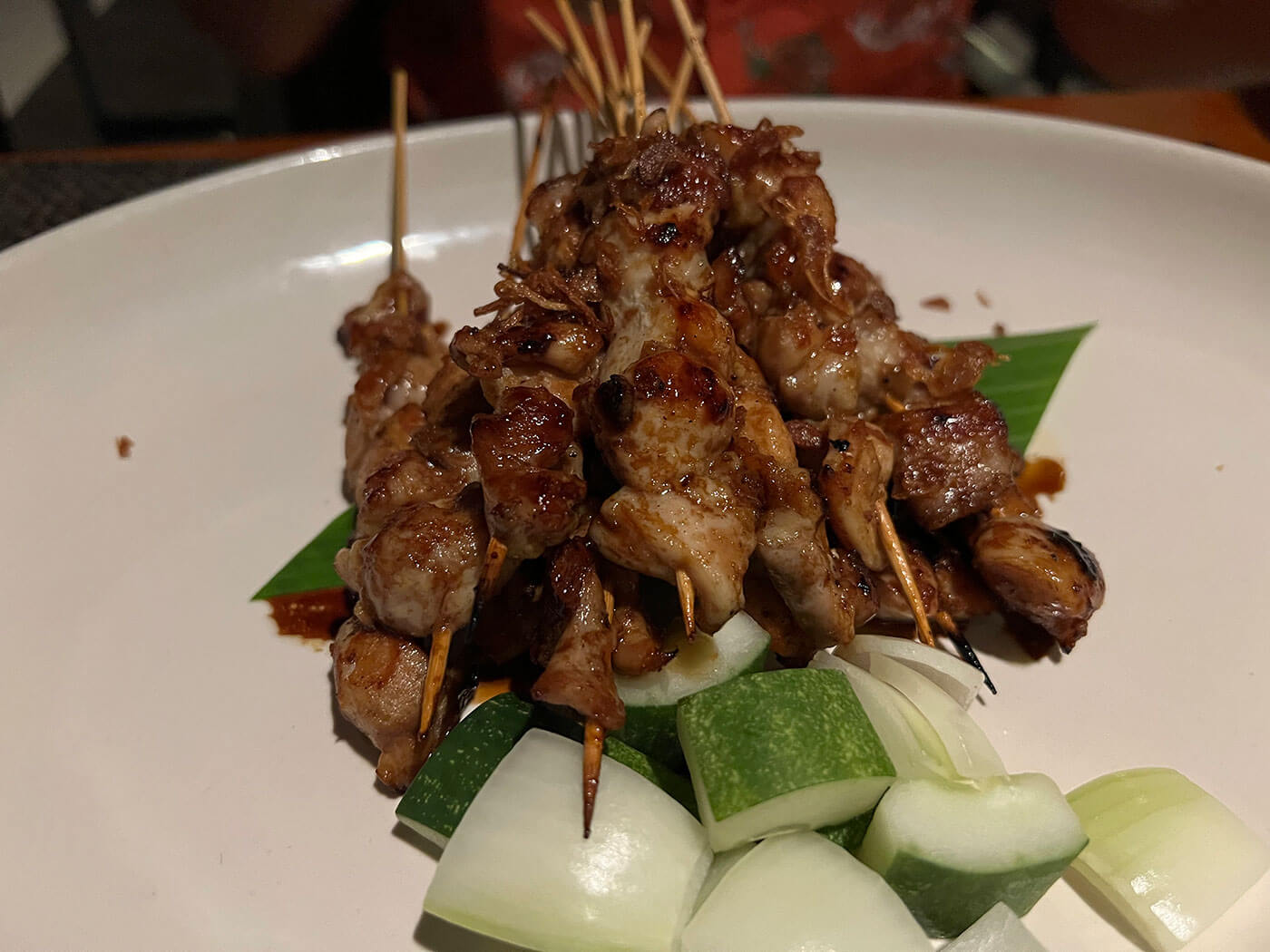 Chicken Satay at The Residence Bintan