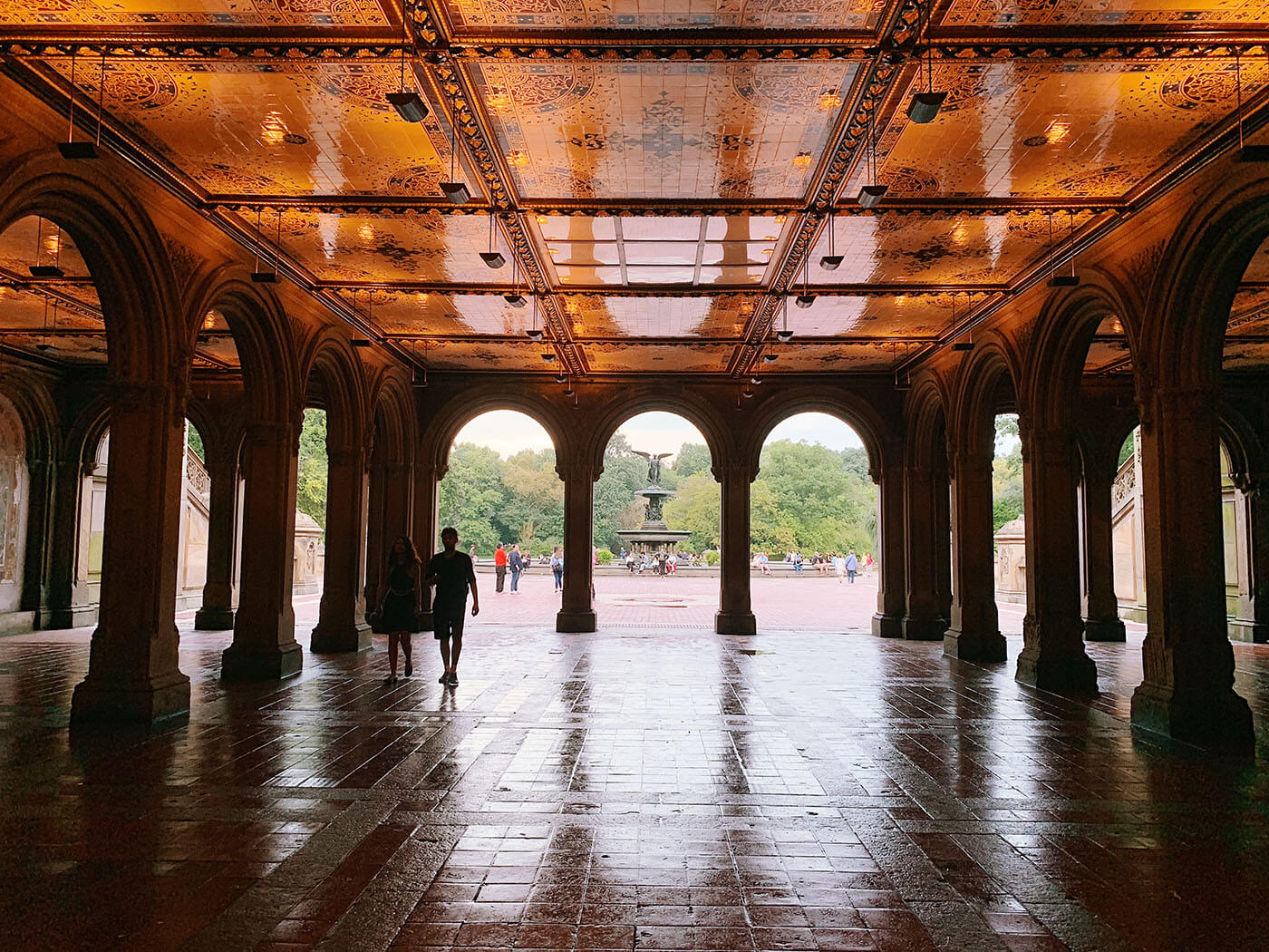 NYC itinerary - Bethesda Terrace in Central Park