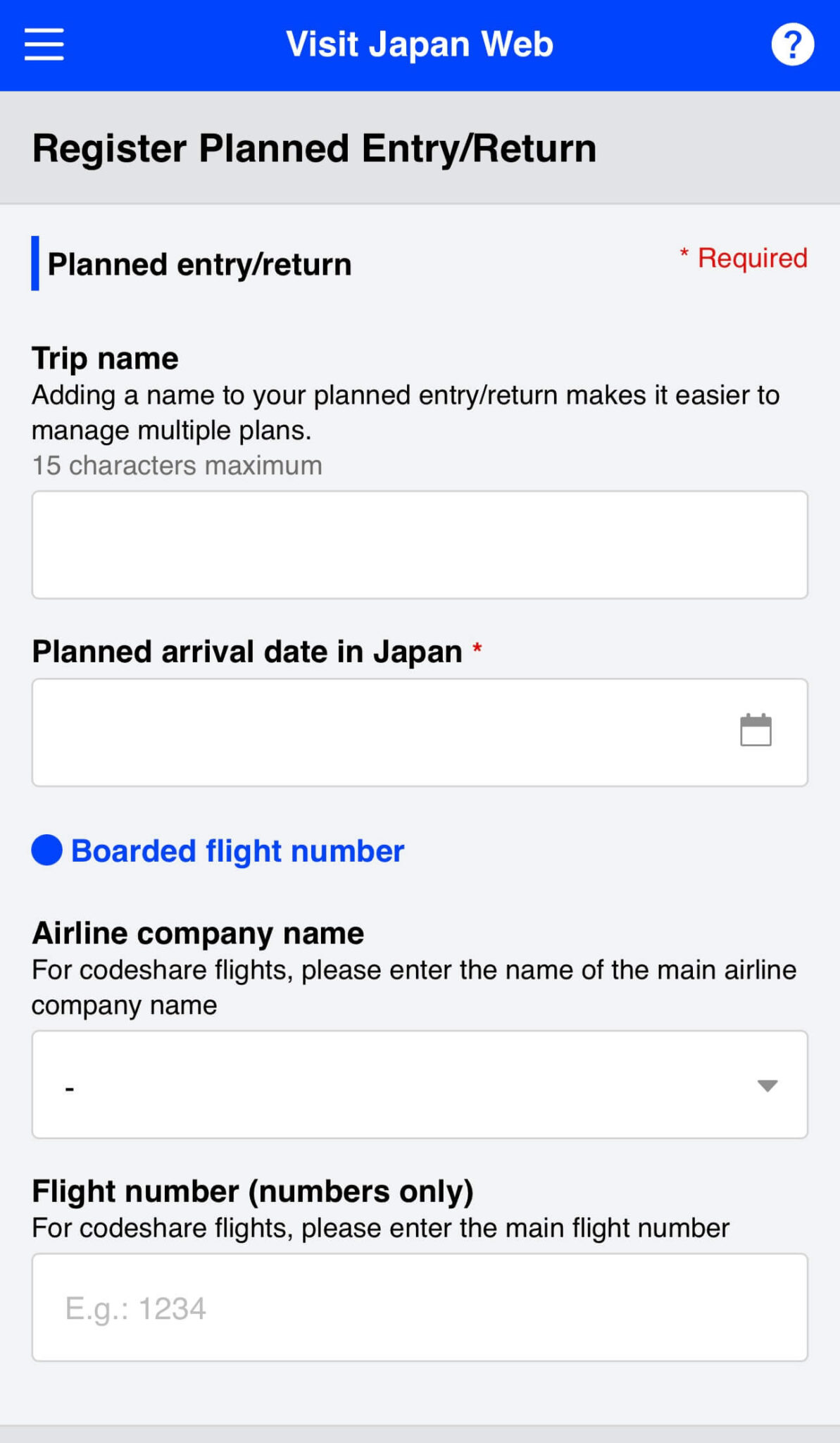 Visit Japan Web: How To Fill Out Japan Arrival Card Online (Step By ...