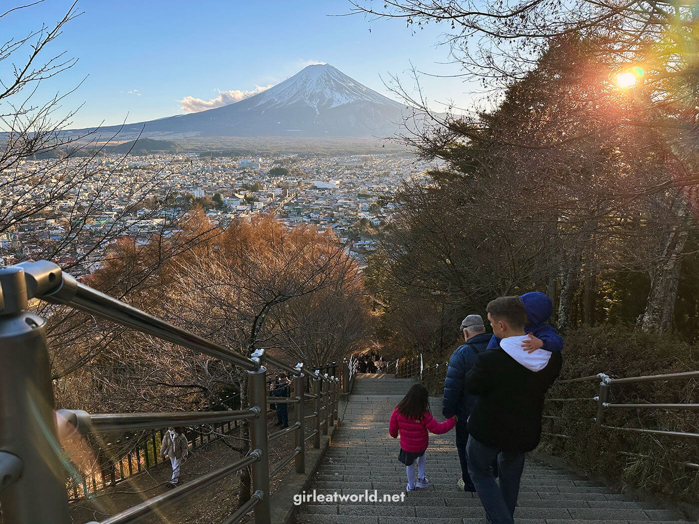 View of Mount Fuji from Arakuyama Sengen Park