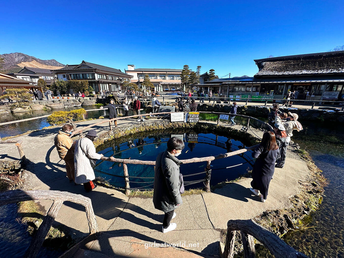 Chu-ike pond at Oshino Hakkai