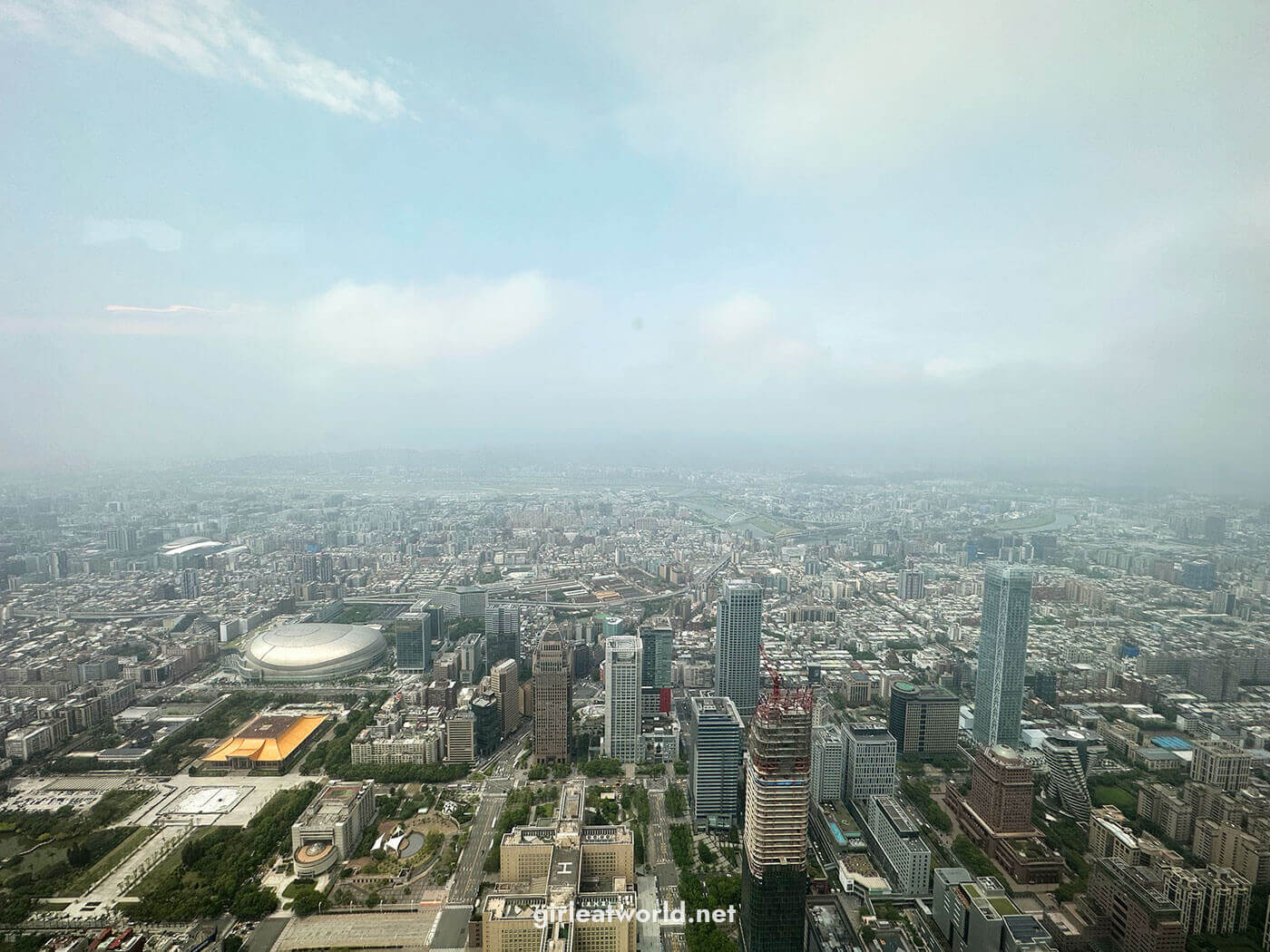 Taipei Guide - The view from the observatory at Taipei 101