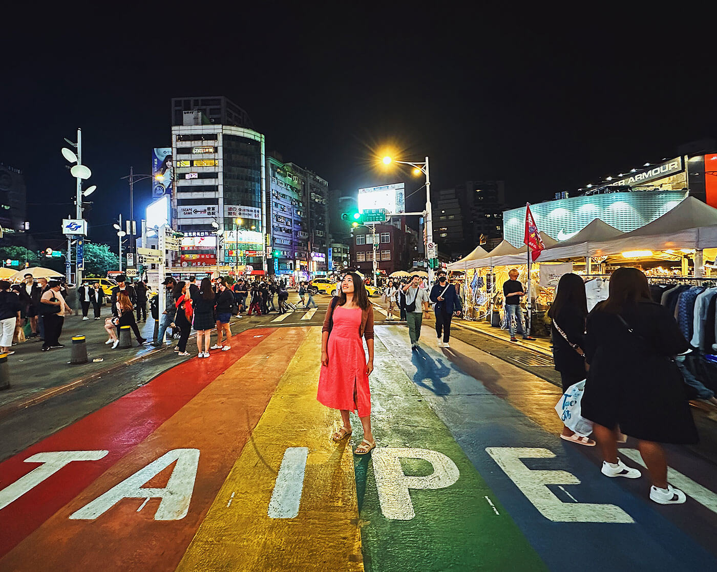 Taipei Guide - Rainbow street at Ximending