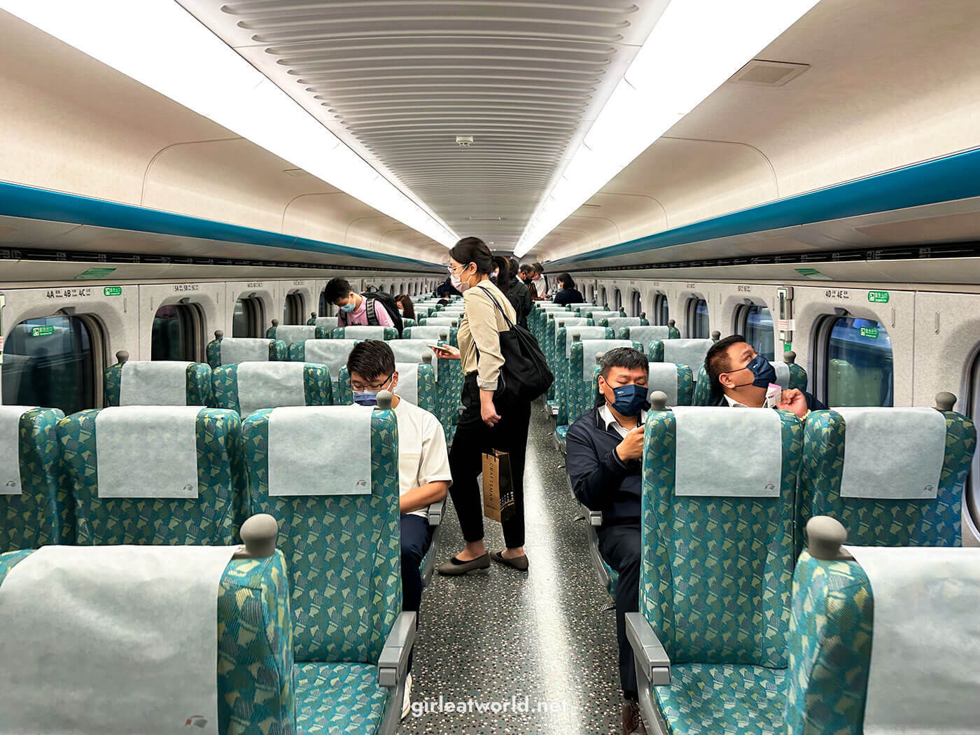 The THSR Taiwan High-Speed Rail from Taipei to Tainan