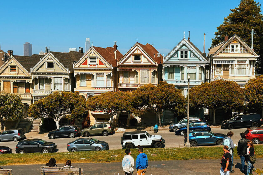 San Francisco Itinerary - Painted Ladies at Alamo Square