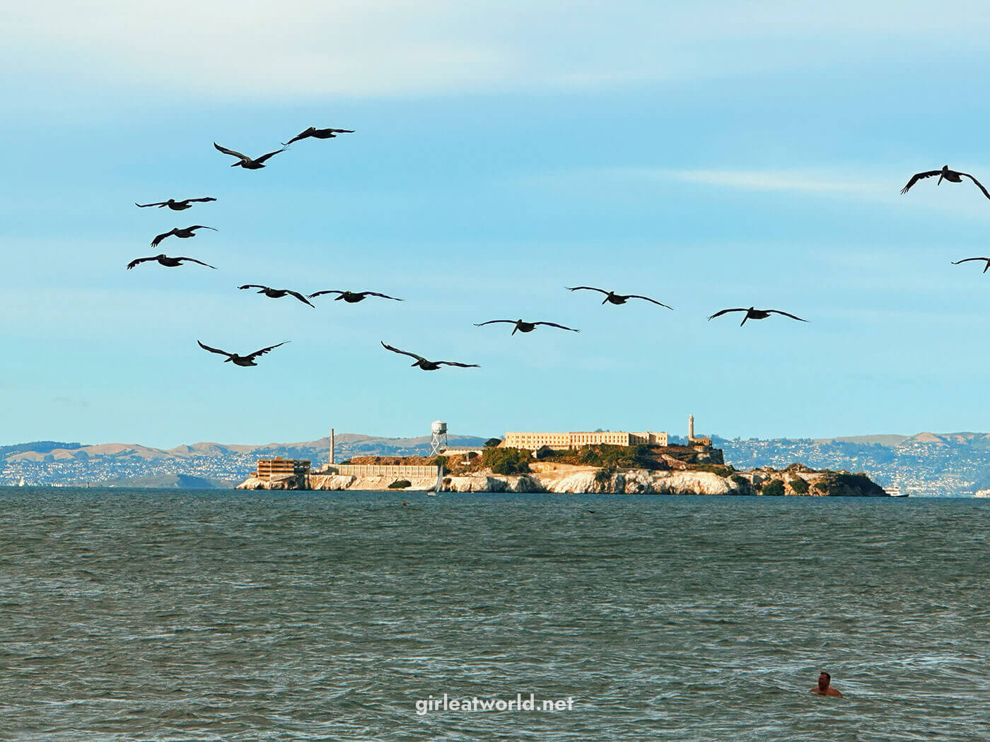 San Francisco Itinerary - Alcatraz from Crissy Field