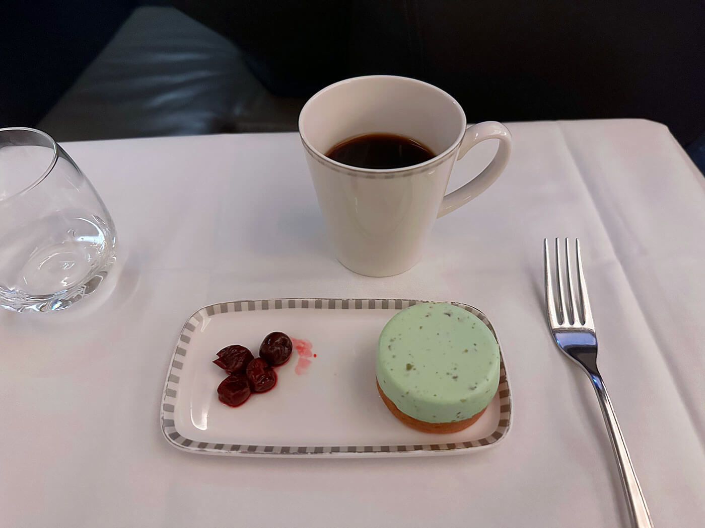 Dessert on SQ Business Class