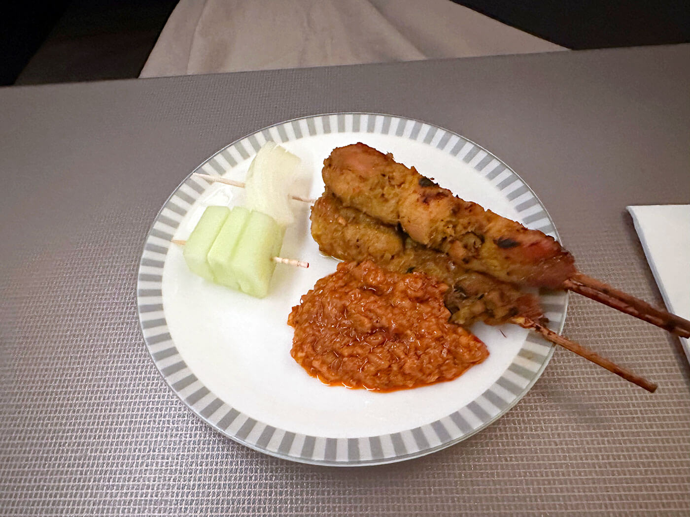 Singapore Chicken Satay on SQ22