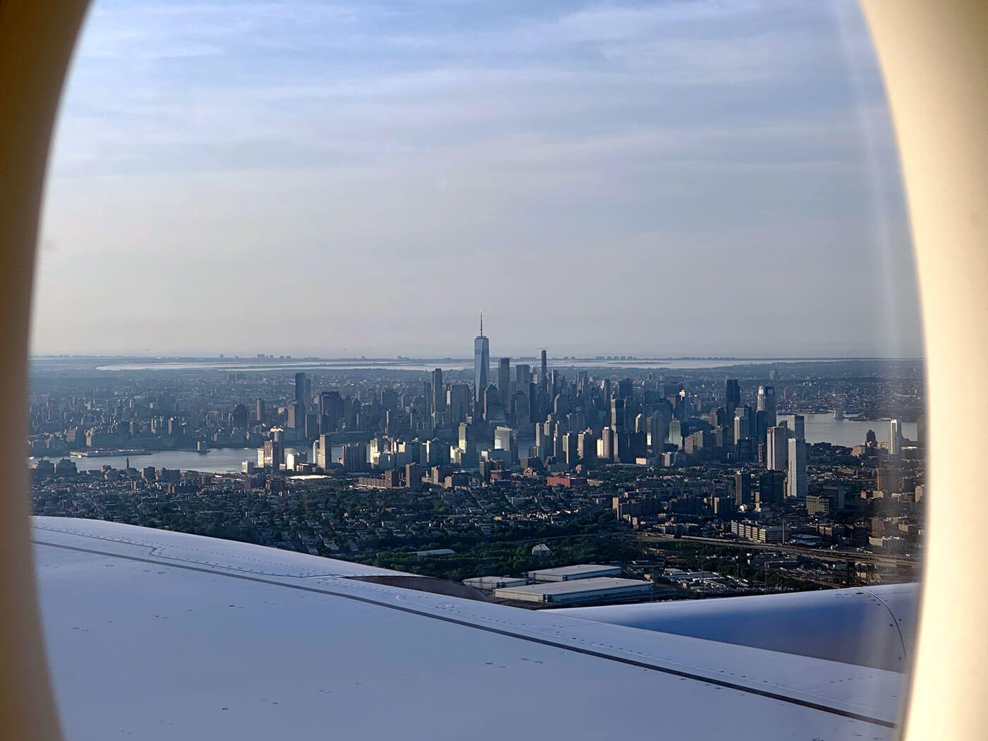 View of Manhattan from SQ22 flight